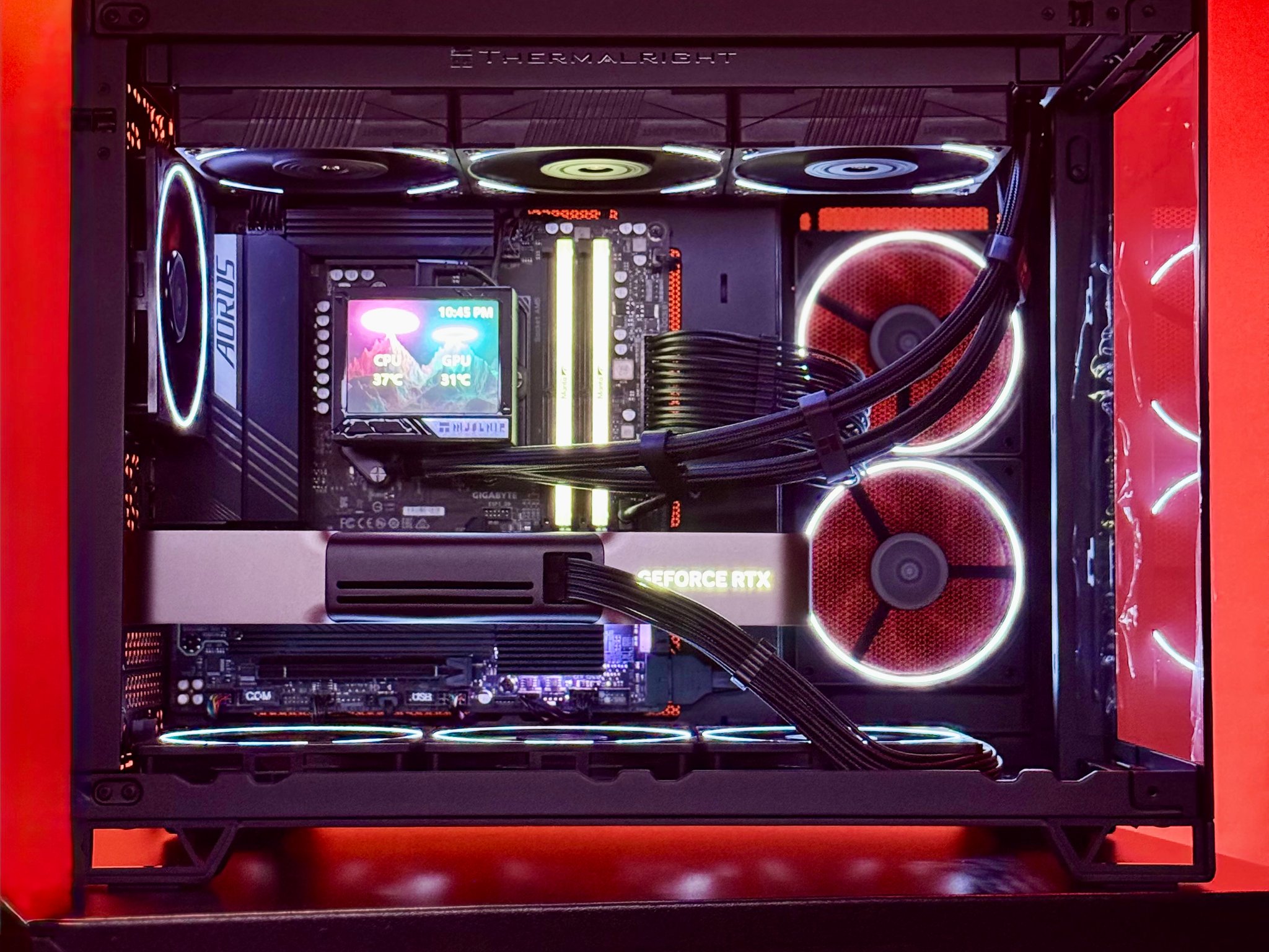 Nightfall 🌑✨ 5080 Founders Edition | 9800X3D | 32GB DDR5-6000 RAM | 2TB SSD | 360 AIO Liquid Cooled