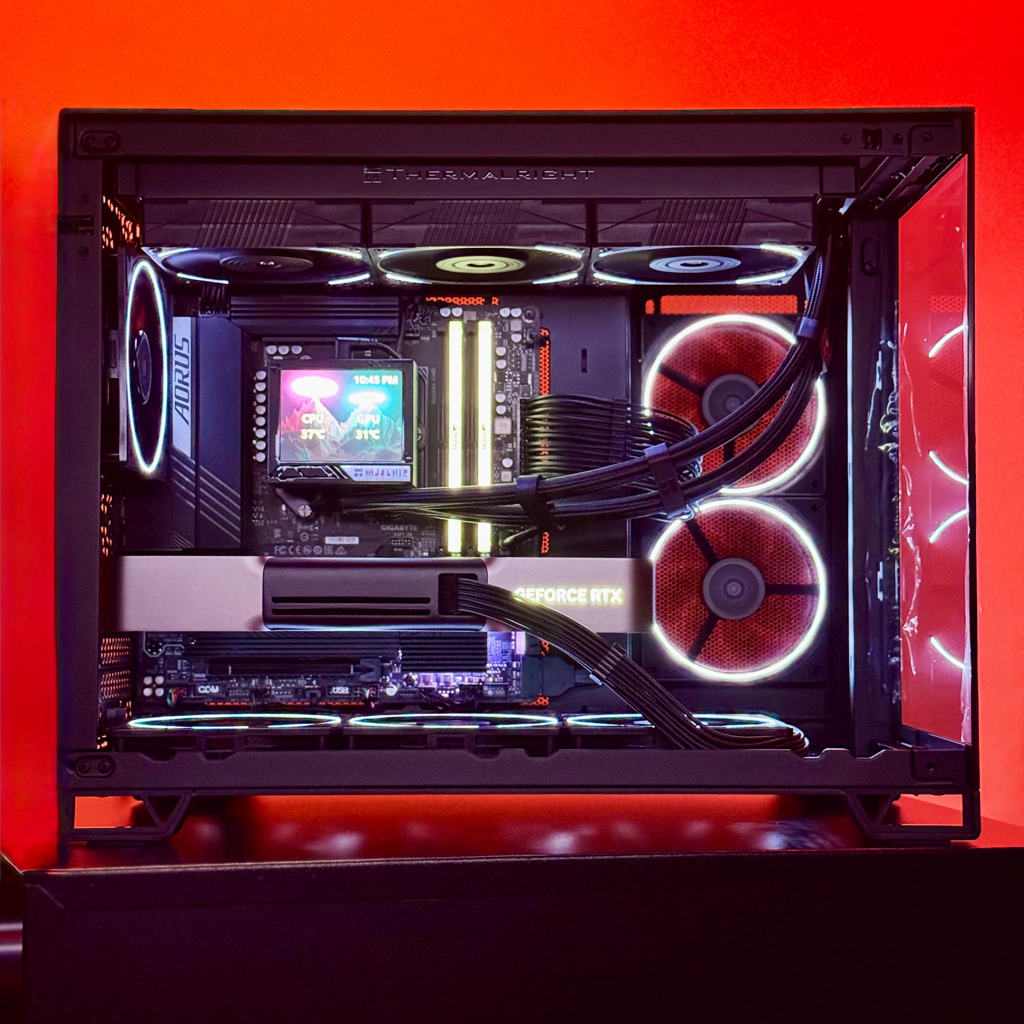 Nightfall 🌑✨ 5080 Founders Edition | 9800X3D | 32GB DDR5-6000 RAM | 2TB SSD | 360 AIO Liquid Cooled