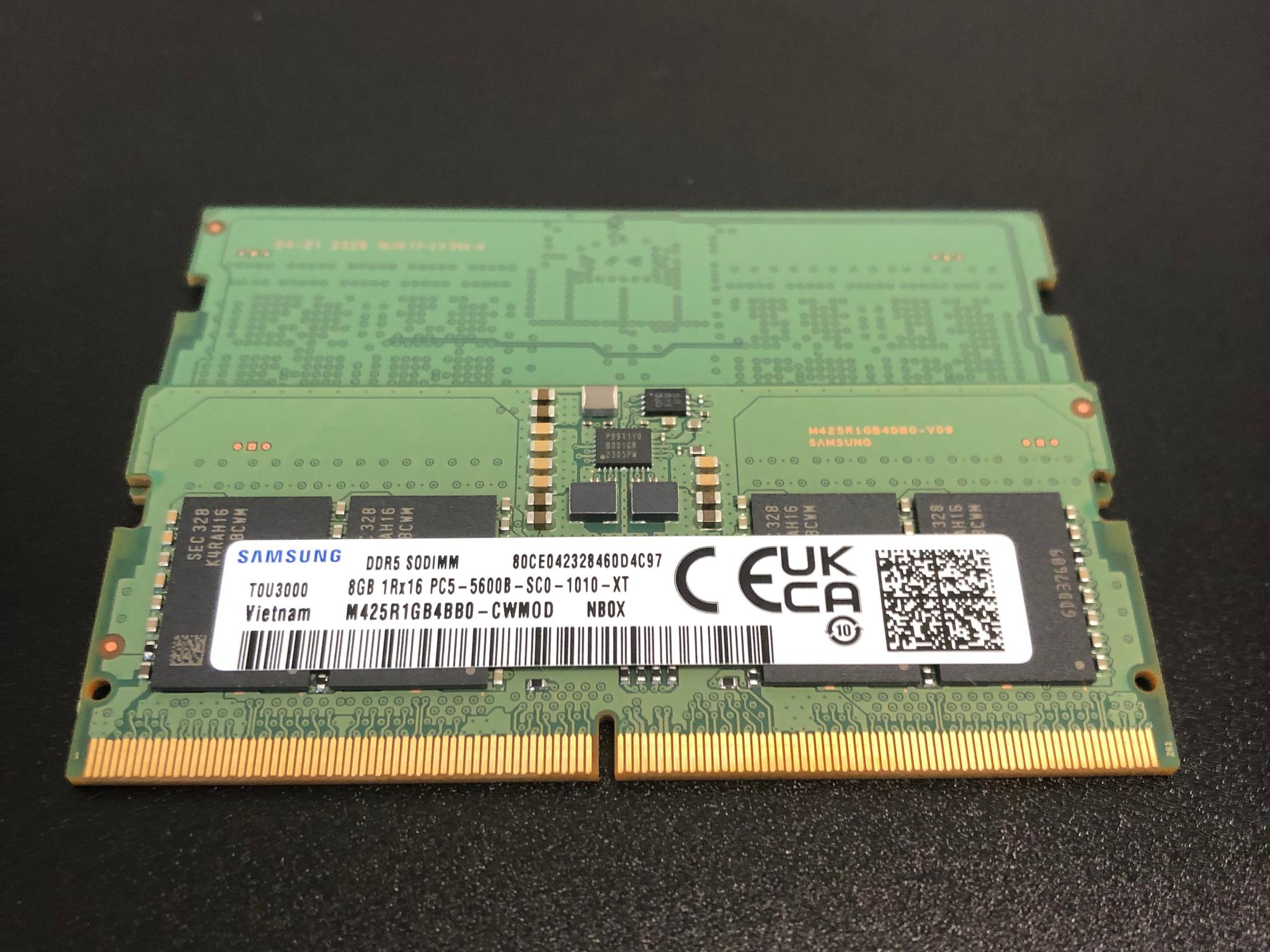 16GB (2x8) DDR5 5600MT/s SO-DIMM