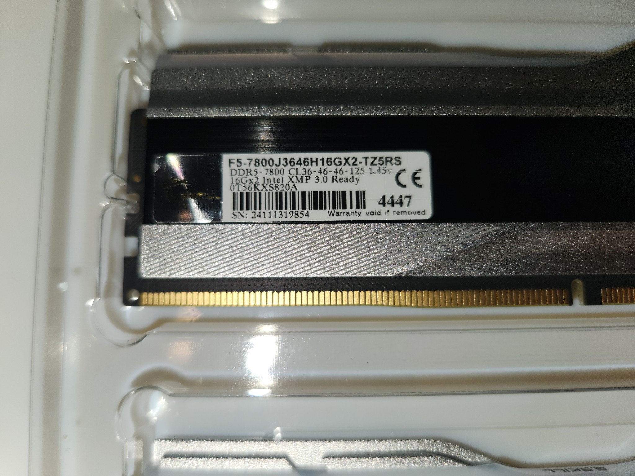 Trident Z5 RGB DDR5 7800mhz 32gb (2x16)
