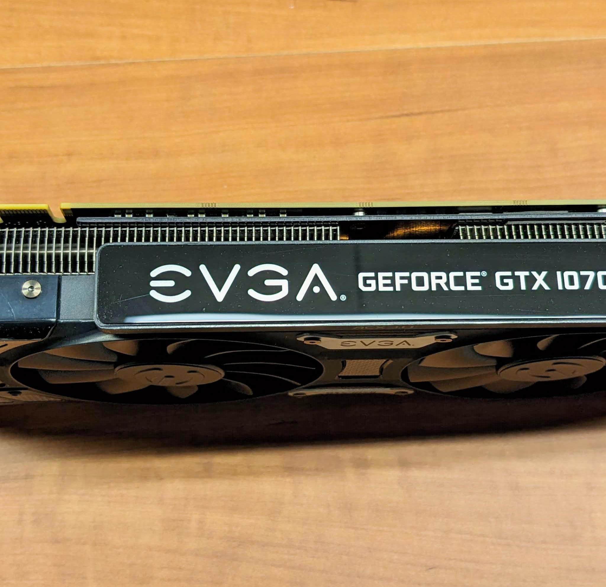 EVGA GTX 1070 SC Black Edition ACX 3.0 8 GB GDDR5 GPU Graphics Card Used