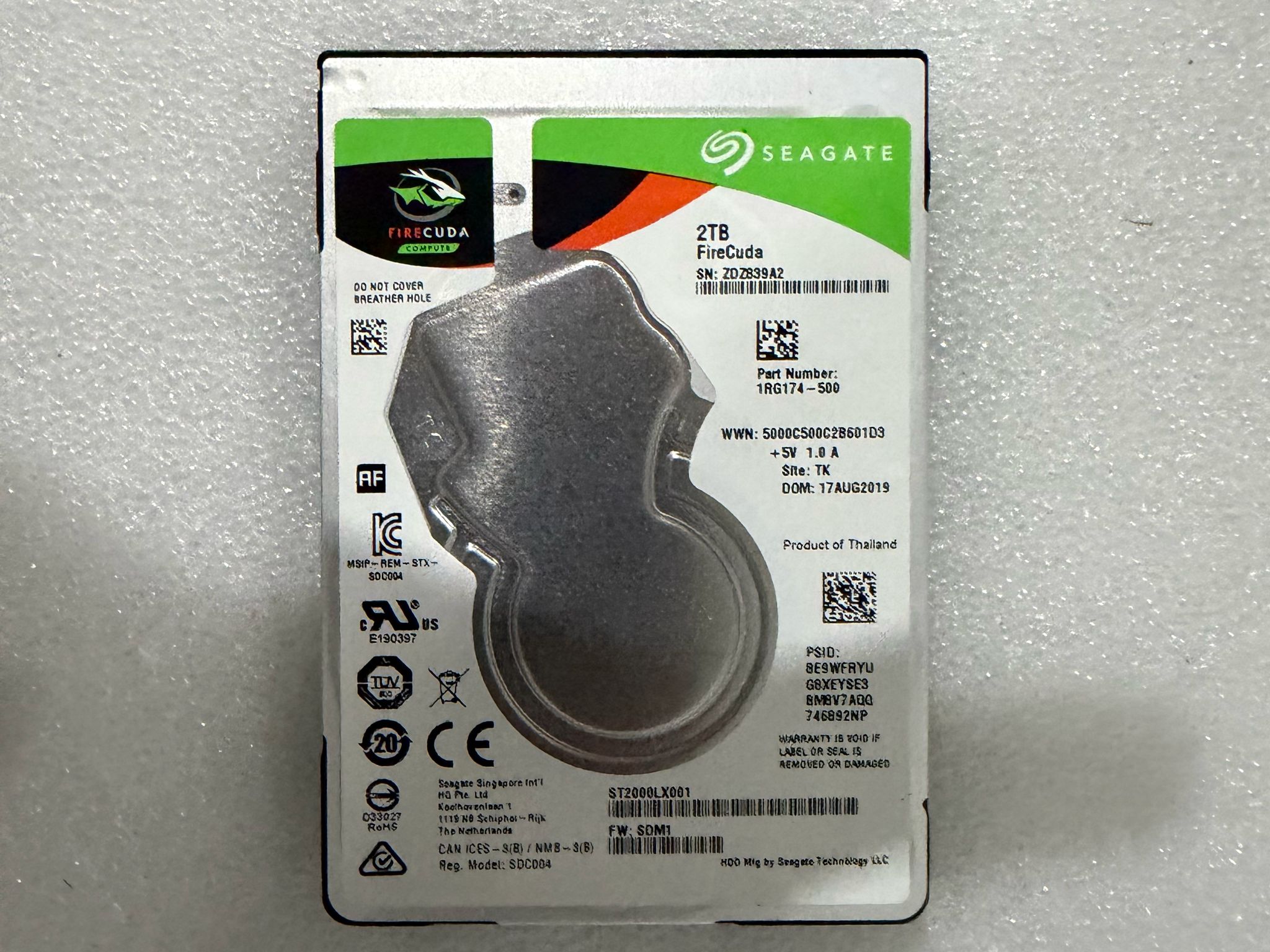 Seagate FireCuda Compute 2TB 2.5 in. SATA HDD Free Shipping