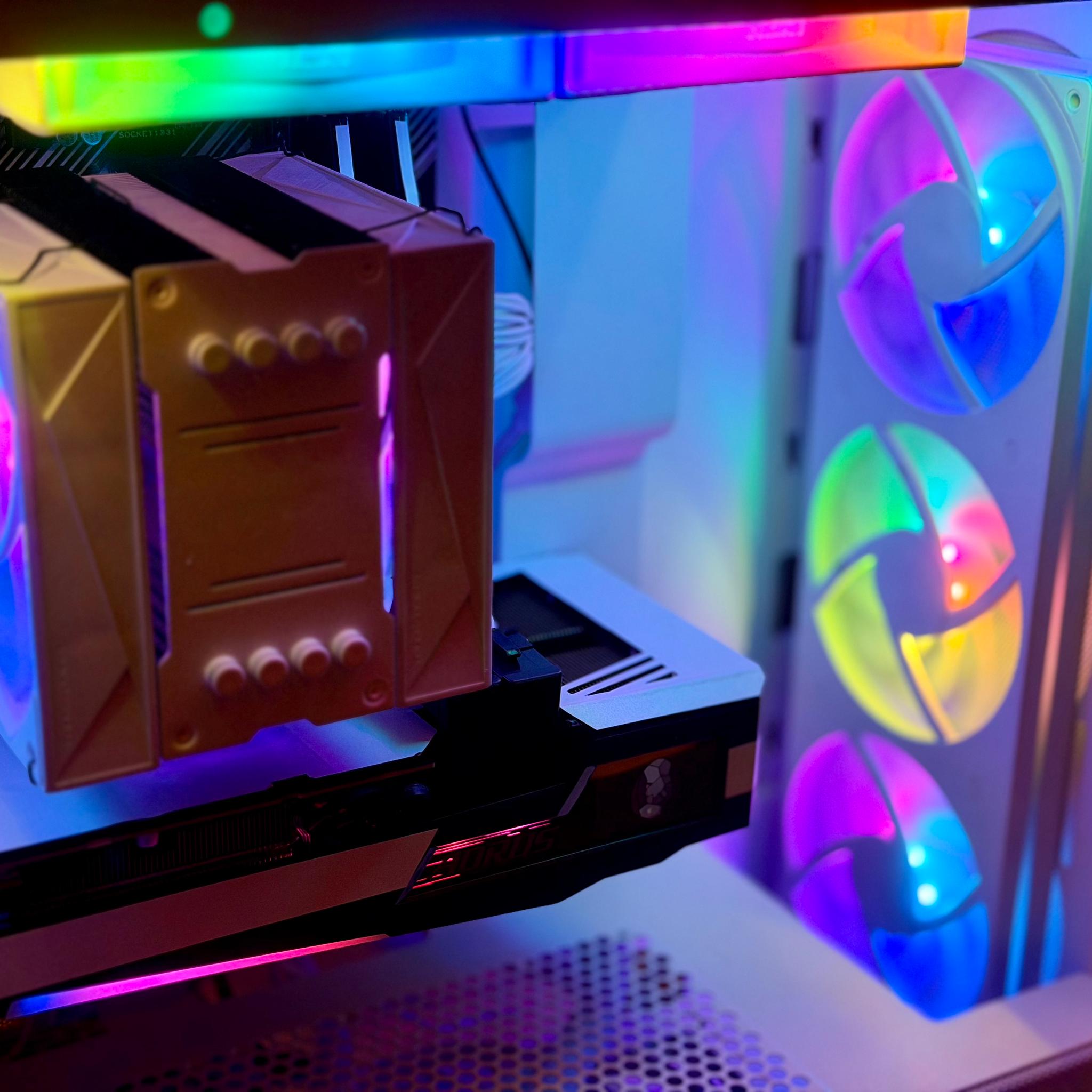 Gaming PC: Ryzen 5, RTX 3070, 1TB, 32GB, B550M, WiFi 6, NZXT H5 Flow RGB, White Build