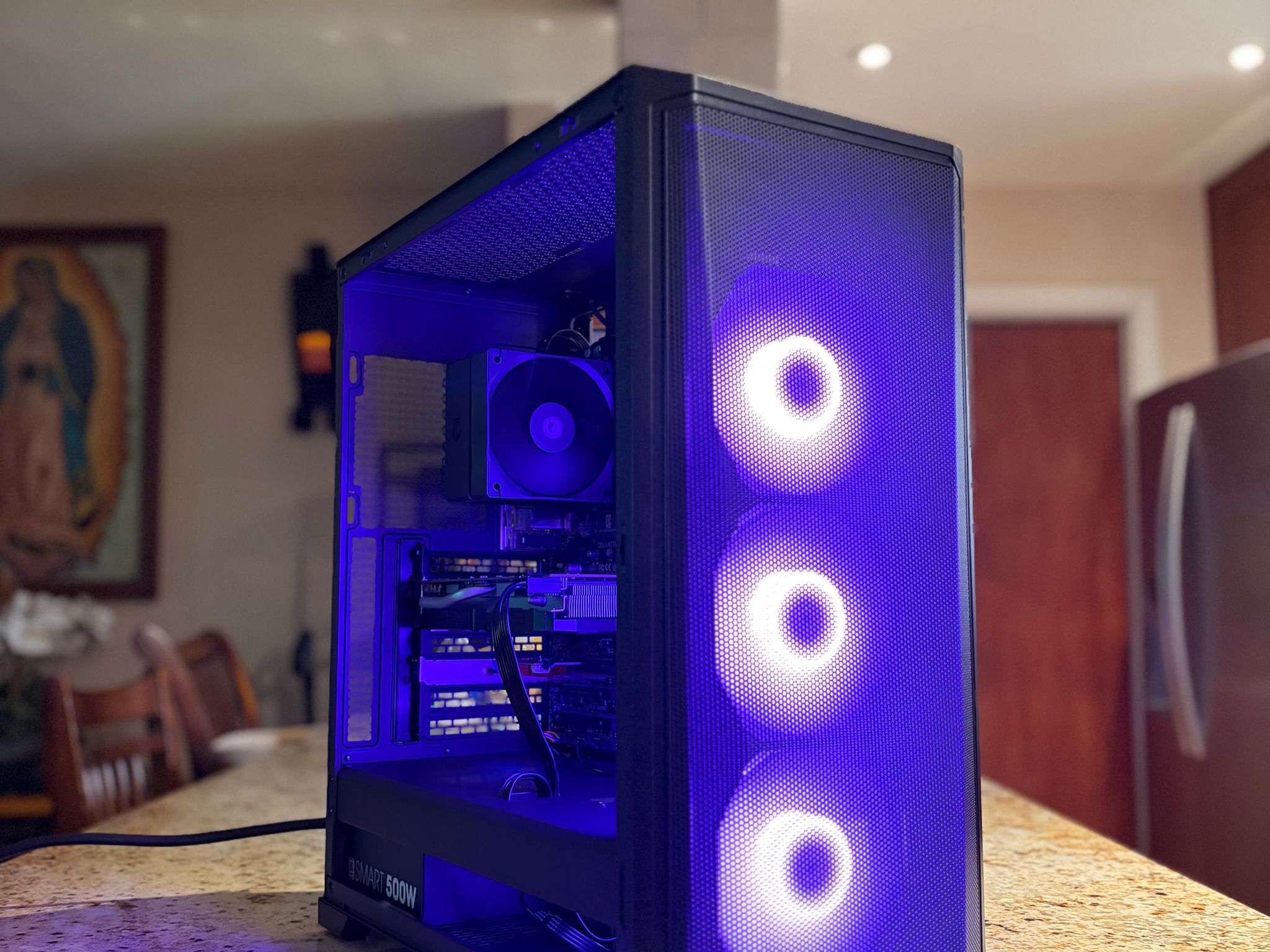 Black Gaming PC | 1660 Super 6GB | INTEL i7-7700 | 16GB RAM | 500GB SATA SSD | Wi-Fi + BT Pcie