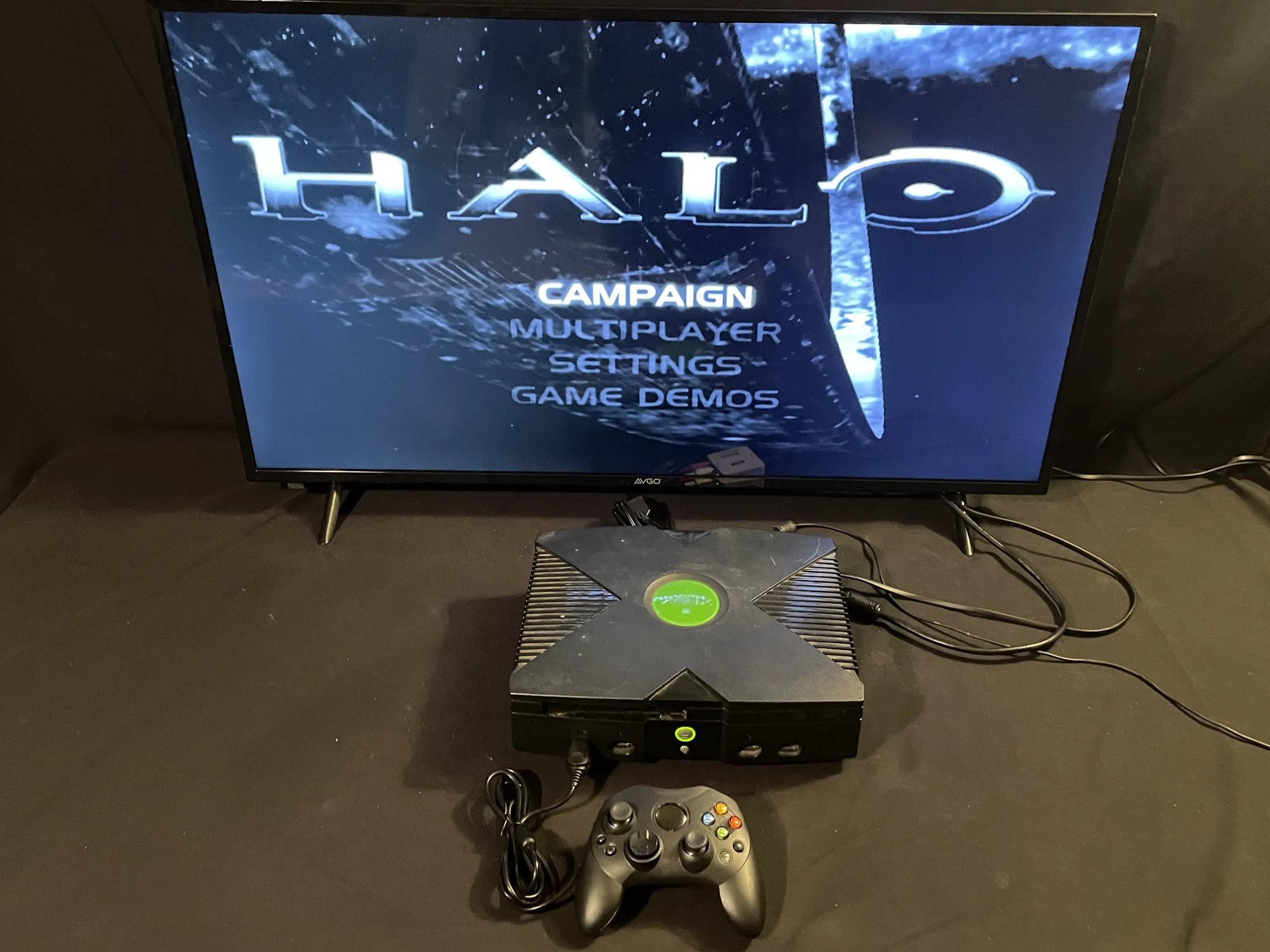 Microsoft Xbox Original With Controller And HD Rca Cables