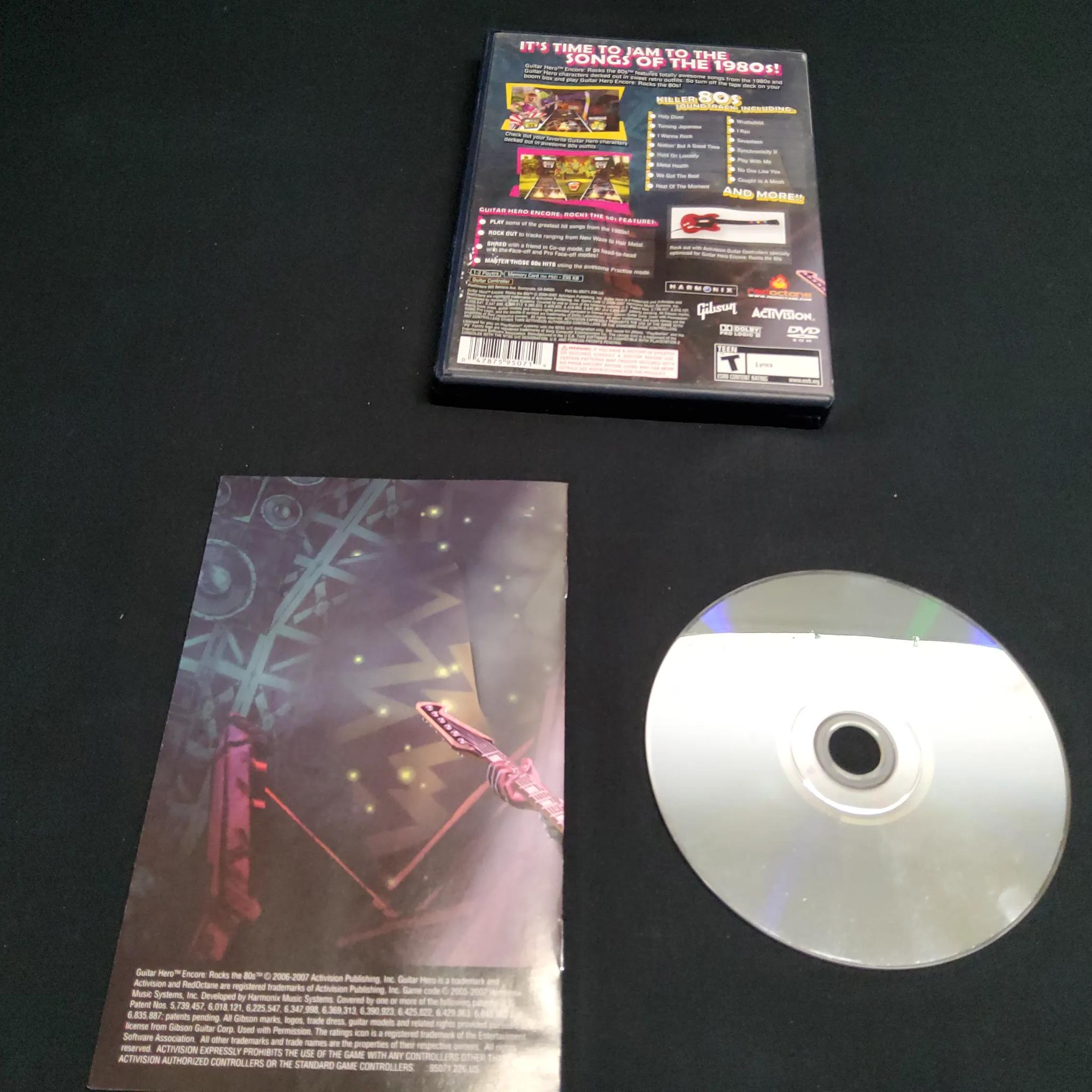 🎸Guitar Hero III 🎸+ Rock of 80's Game and Controller All Original Box Stickers Premium Strap