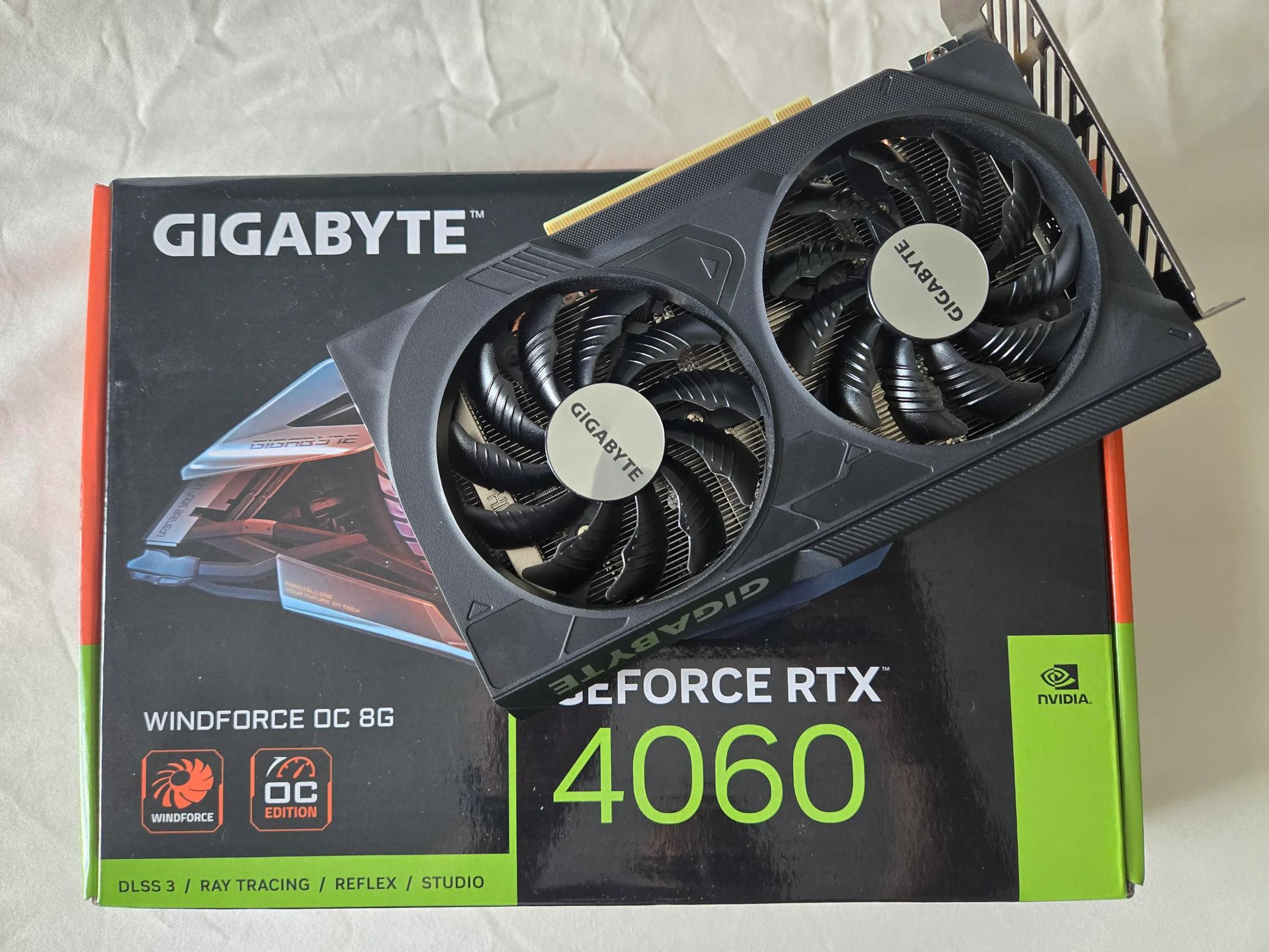 GPU: 4060 for sale.  Only lightly used (less than a year old).