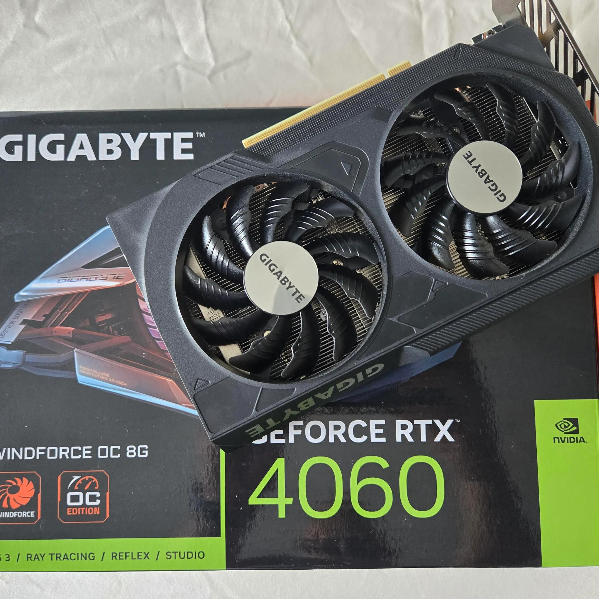 GPU: 4060 for sale.  Only lightly used (less than a year old).