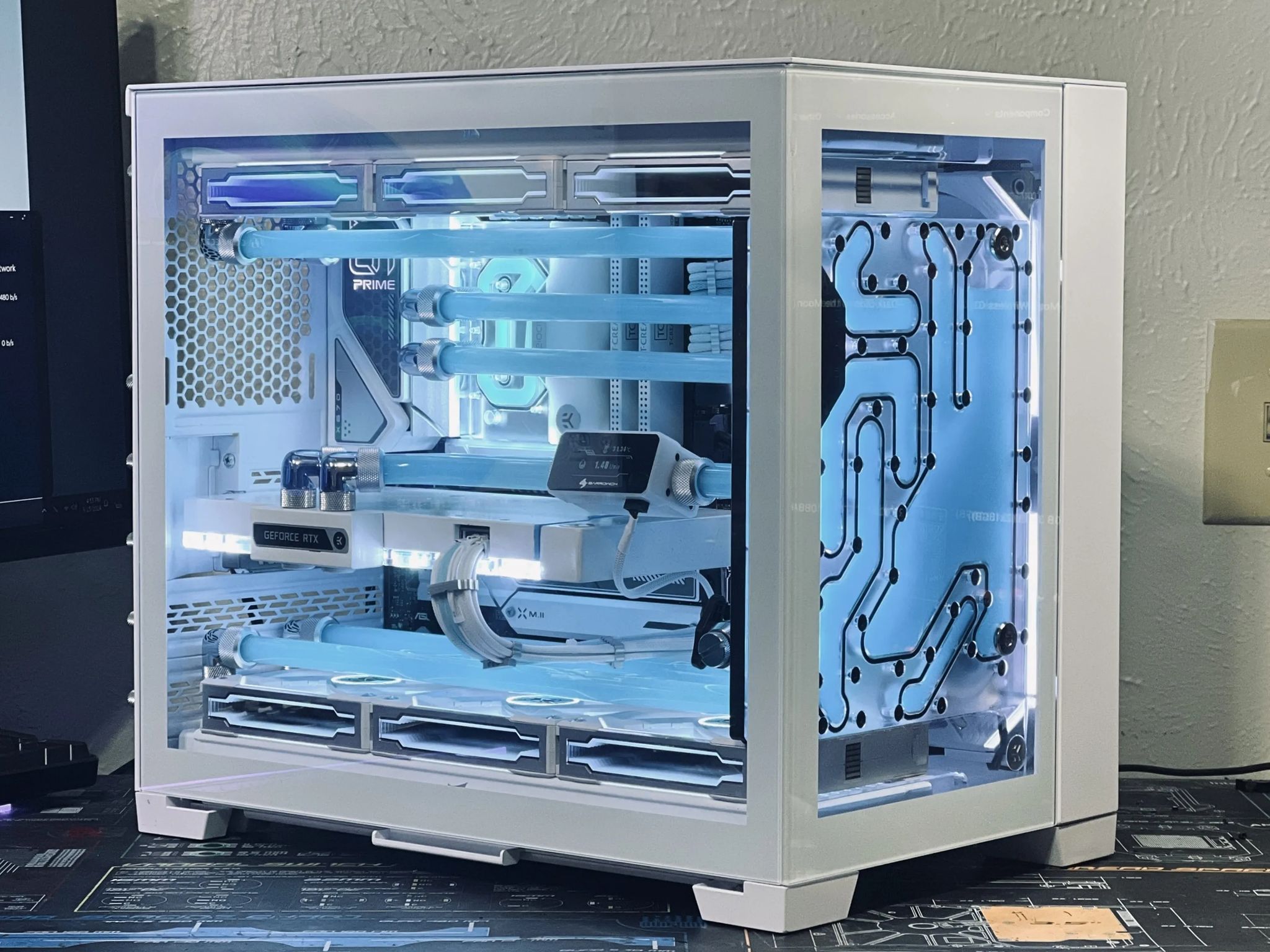Custom Watercooled Gaming PC - 7800X3D, RTX 4080, 32GB DDR5, EKWB custom loop cooling