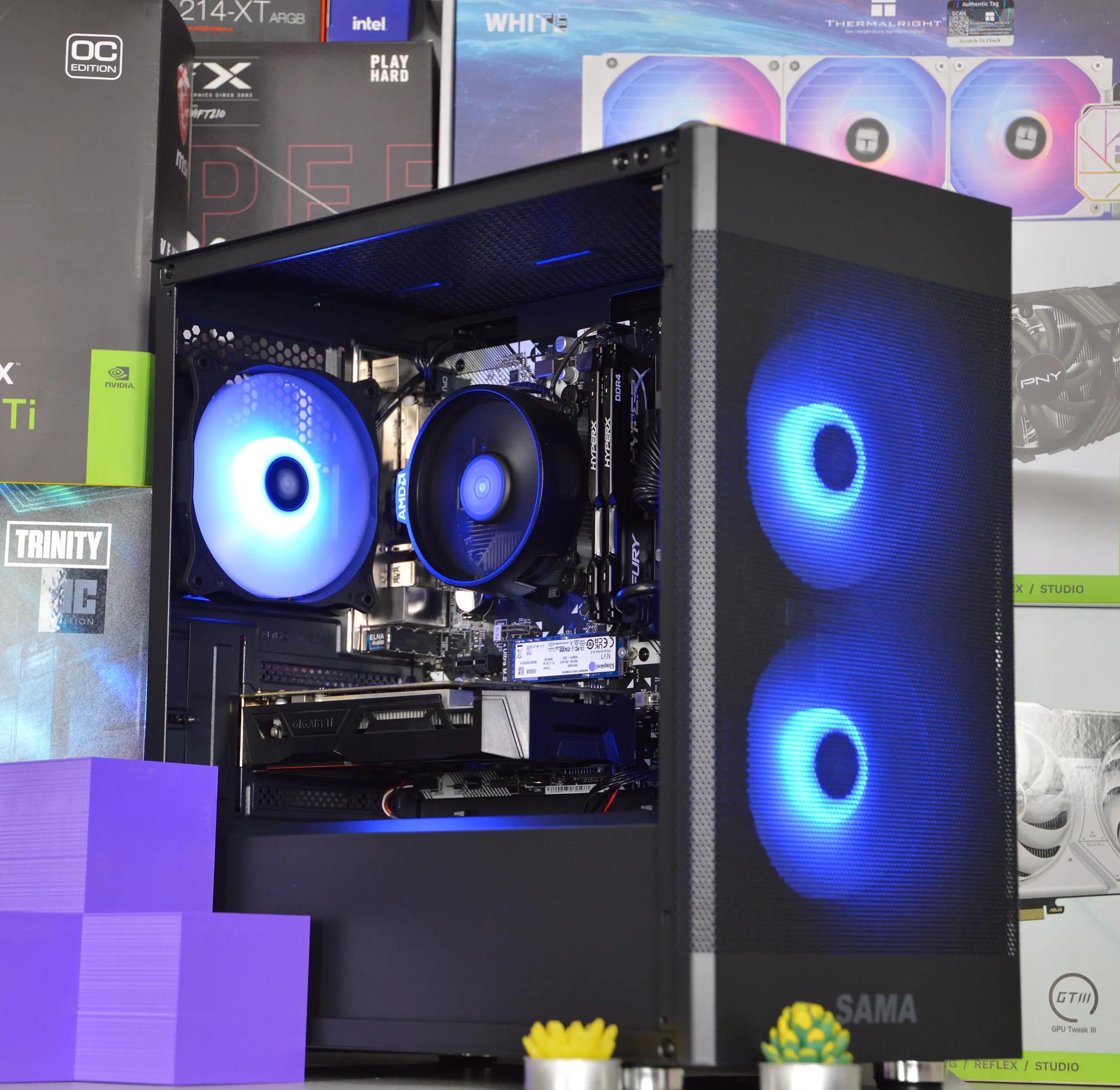 ⚫🟣| GTX 1050 Ti 4GB | Ryzen 3 3200G | 16GB DDR4 RAM | 512GB NVME SSD | Royal Night |