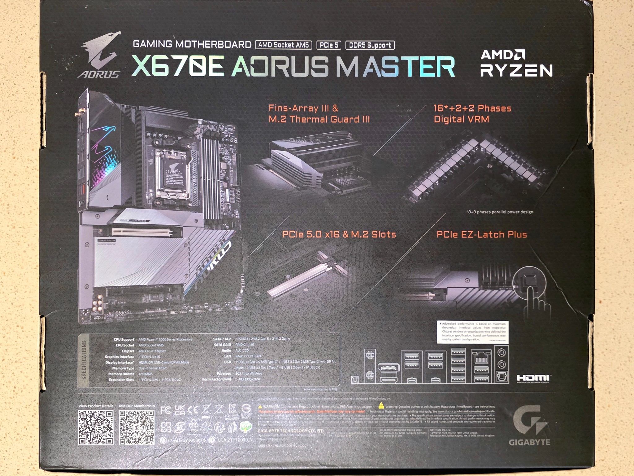 Gigabyte X670E AORUS MASTER