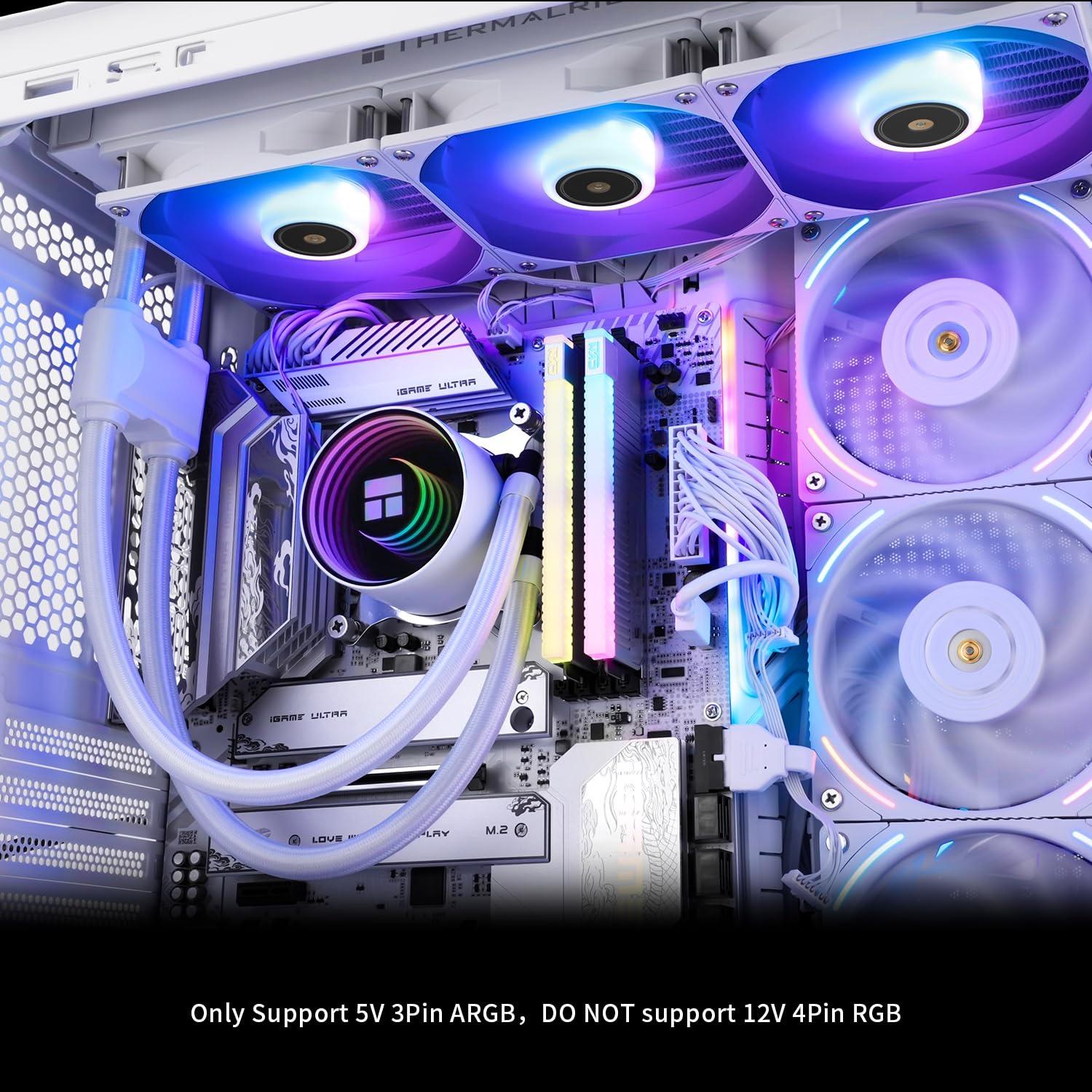 AIO Cooler Thermalright Frozen Notte 360 White ARGB