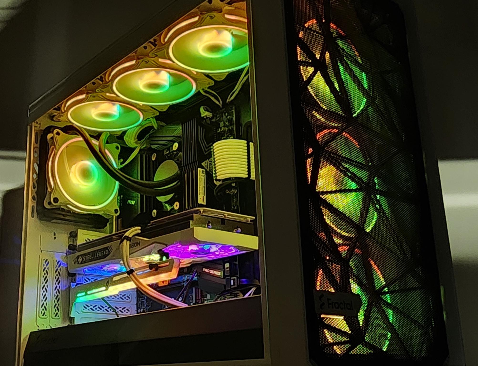 Gaming PC Ryzen 5 5500 32GB RAM 512GB SSD + 1TB HDD RX 7600 8GB Win11 Computer