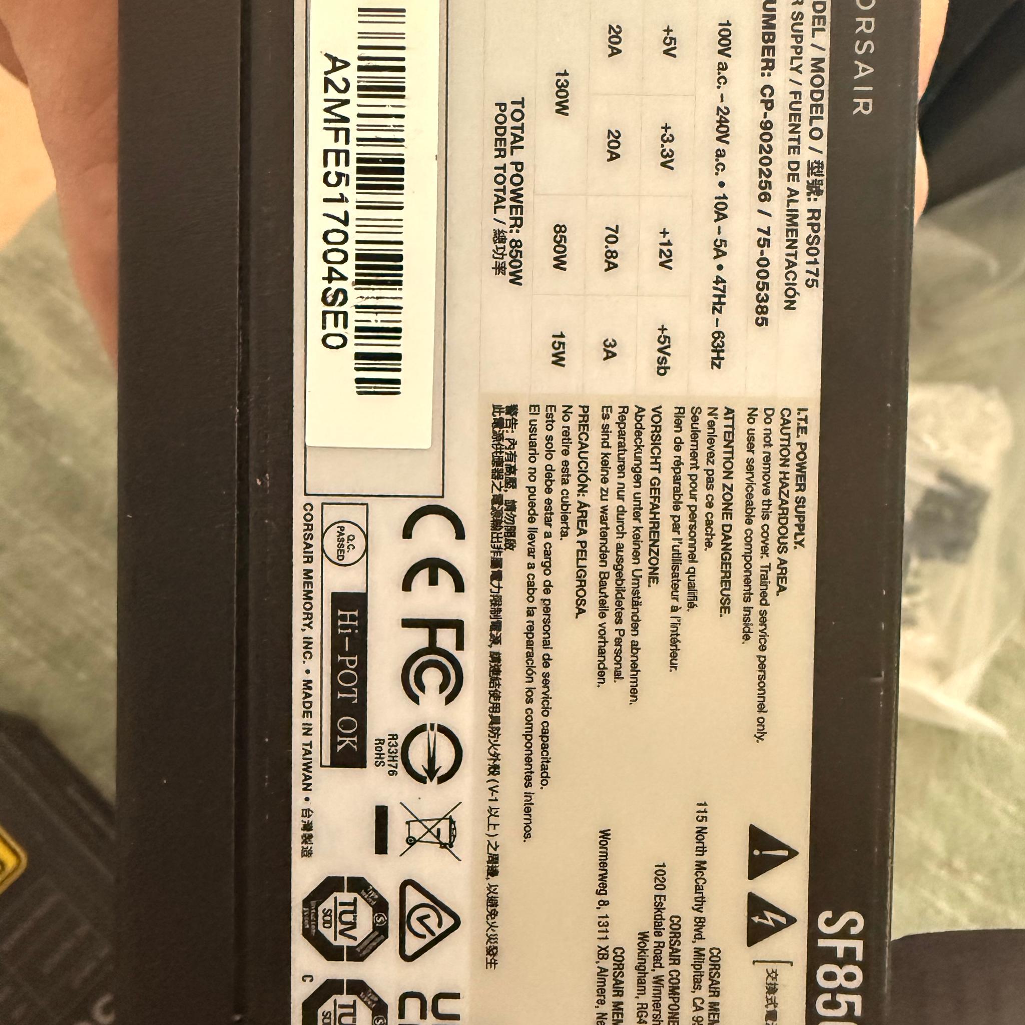 Corsair SF850L