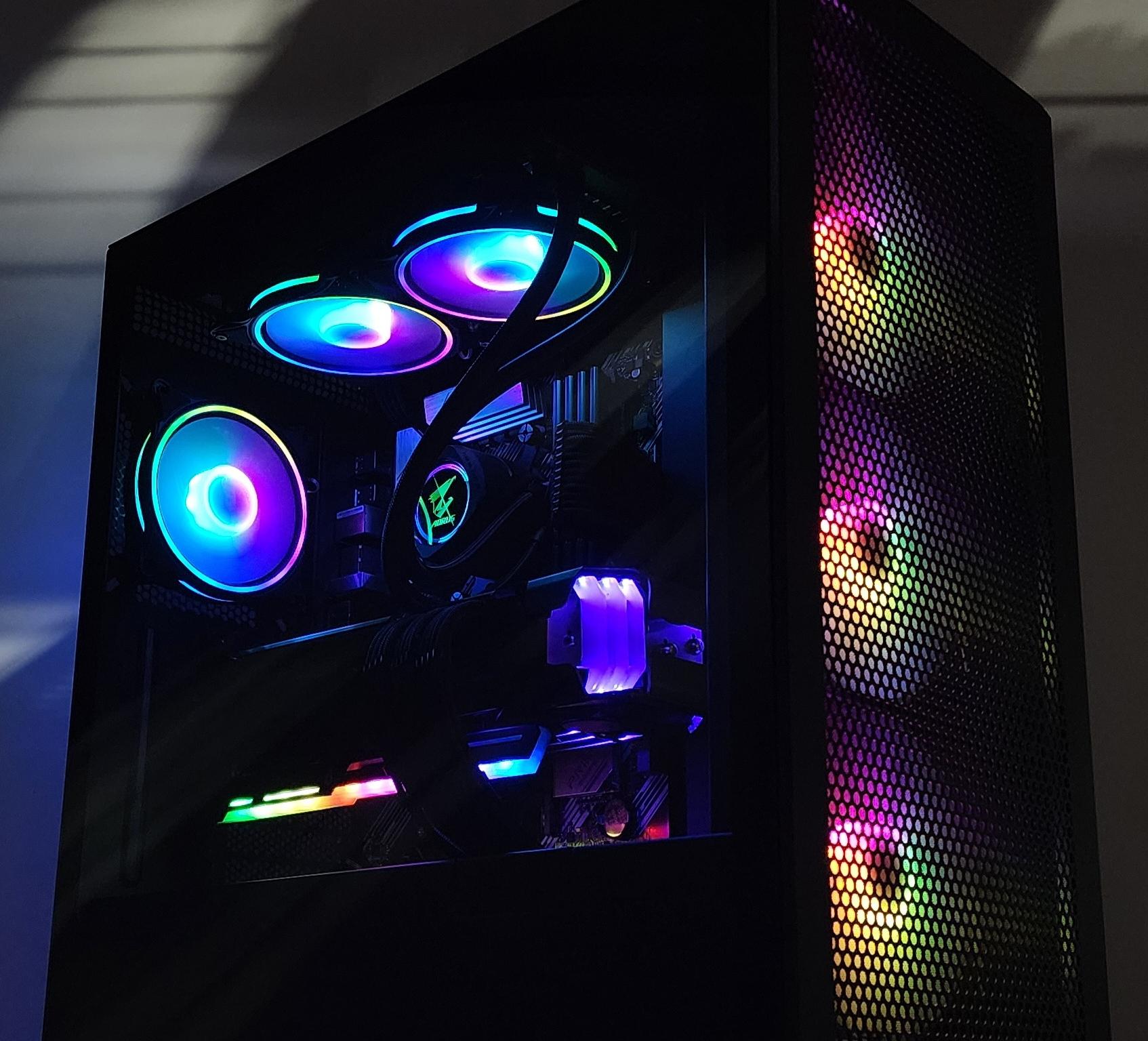 Gaming PC Ryzen 7 5700X3D 32GB RAM 2TB SSD RX 6900 XT 16GB Windows 11 Computer