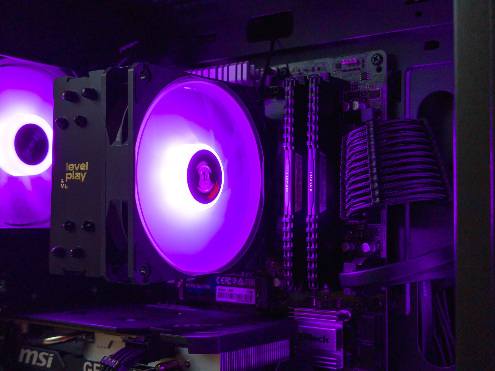 💜🖤 RTX 4060 / Ryzen 5 5500 / 32GB Gaming PC 🖤💜