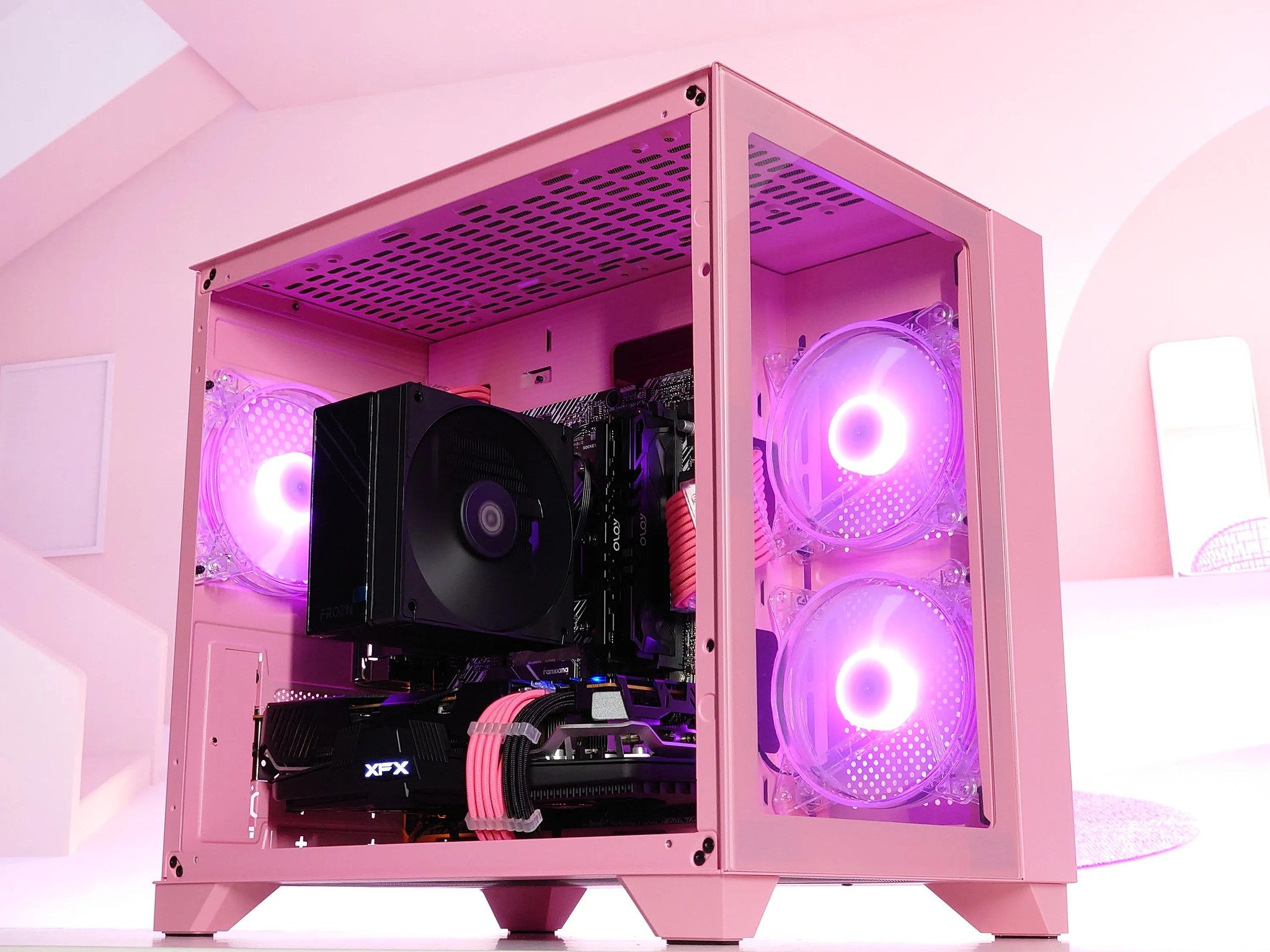🩷🧁Buu Gaming PC🍧AMD RX 5700 XT 8GB 🍧AMD Ryzen 5 3600 6 core🍧16GB DDR4🍧1TB SSD