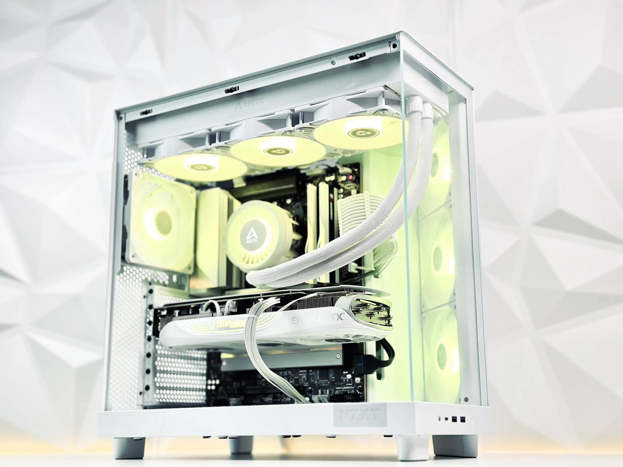 👽💚Liquid Cooled Gaming PC Nvidia⚪RTX 4070 Ti  12GB⚪Intel i7 13700 16 core⚪32GB DDR5⚪1TB NVME