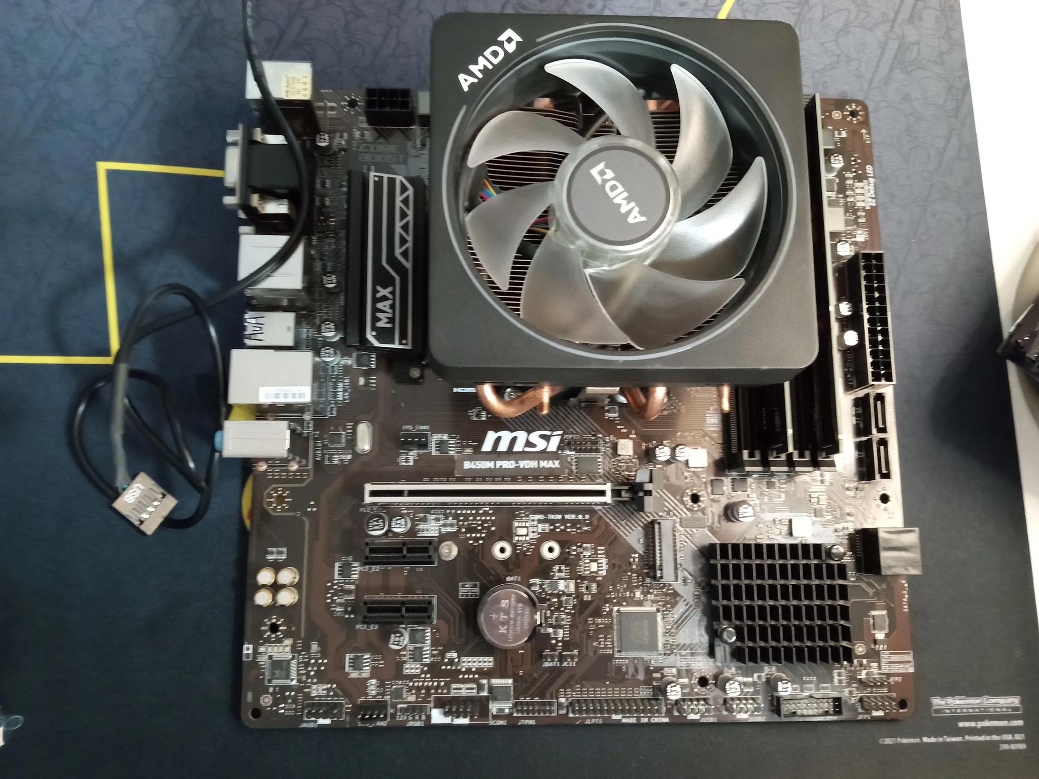 Ryzen 7 3800x, wraith prism cooler, motherboard, 16 gb ram combo!