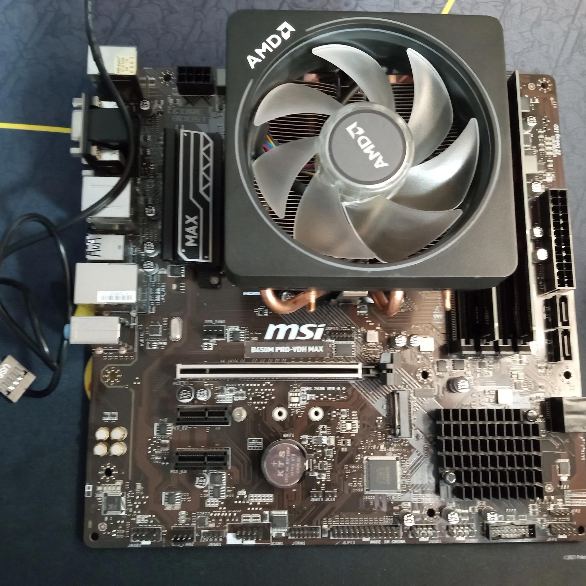 Ryzen 7 3800x, wraith prism cooler, motherboard, 16 gb ram combo!