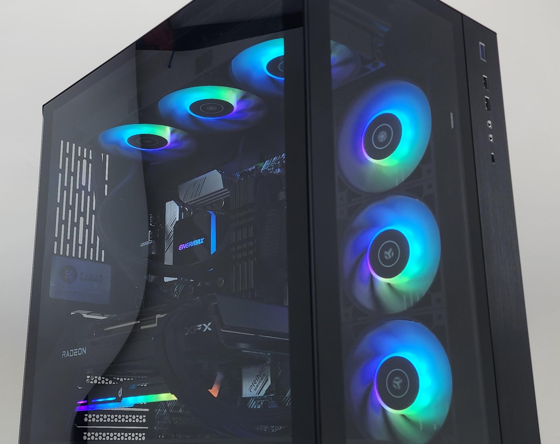 Gaming PC Ryzen 9 5950X 32GB RAM 1TB SSD RX 7800 XT 16GB Windows 11 Computer