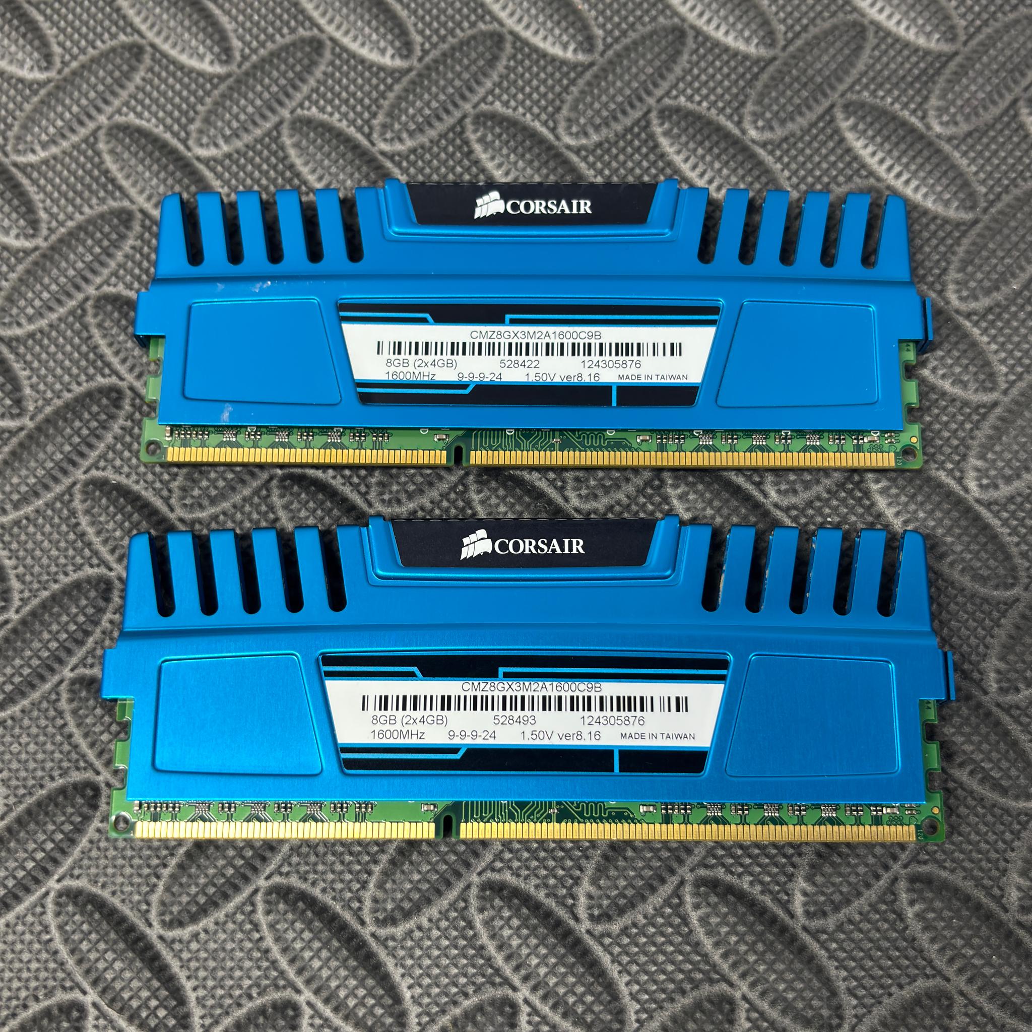 Corsair Vengeance 8GB (2x4GB) DDR3 1600MHz RAM Kit CMZ8GX3M2A1600C9B Tested