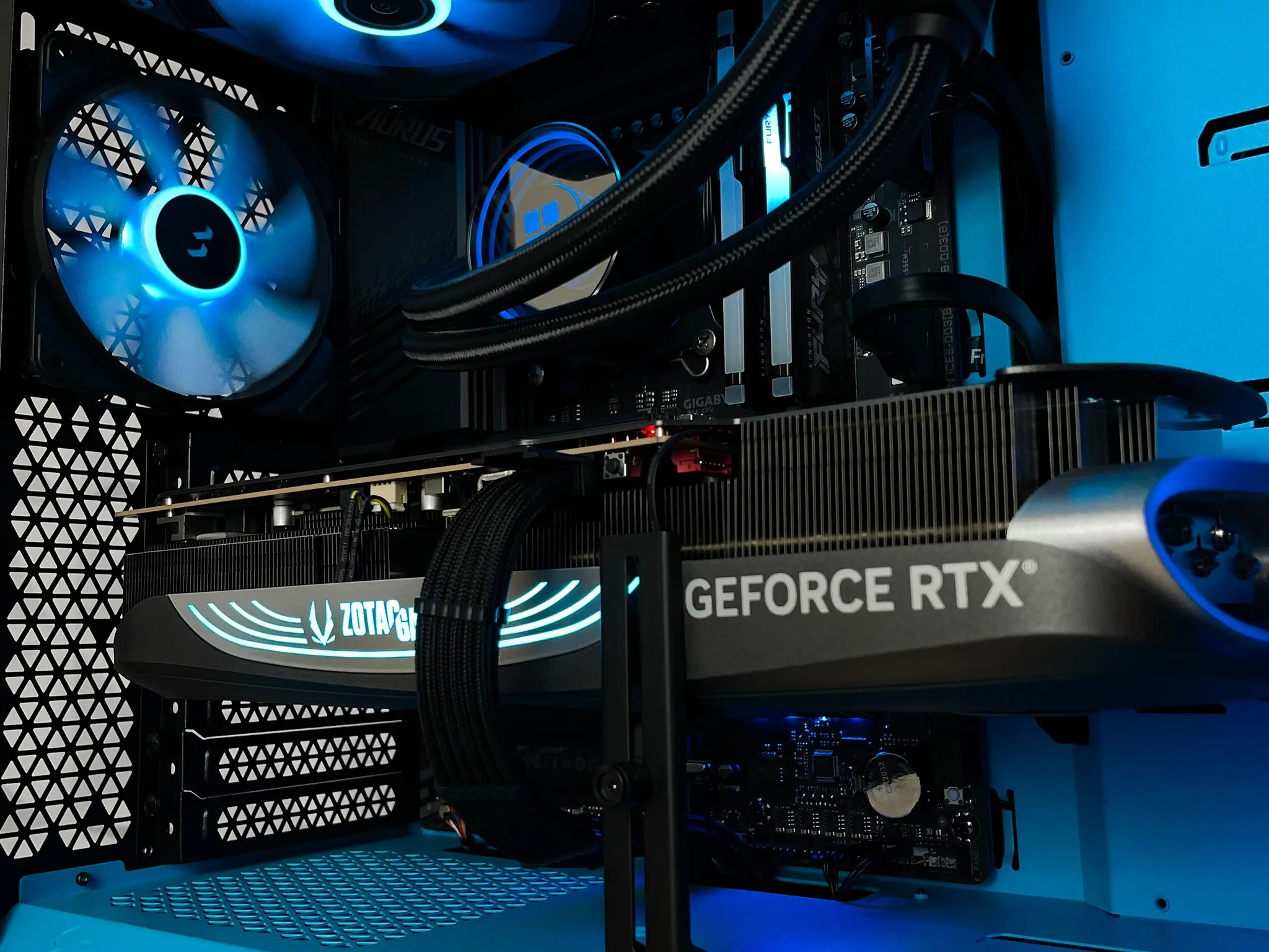 AES Cyan 12700k RTX 4080 Gaming PC