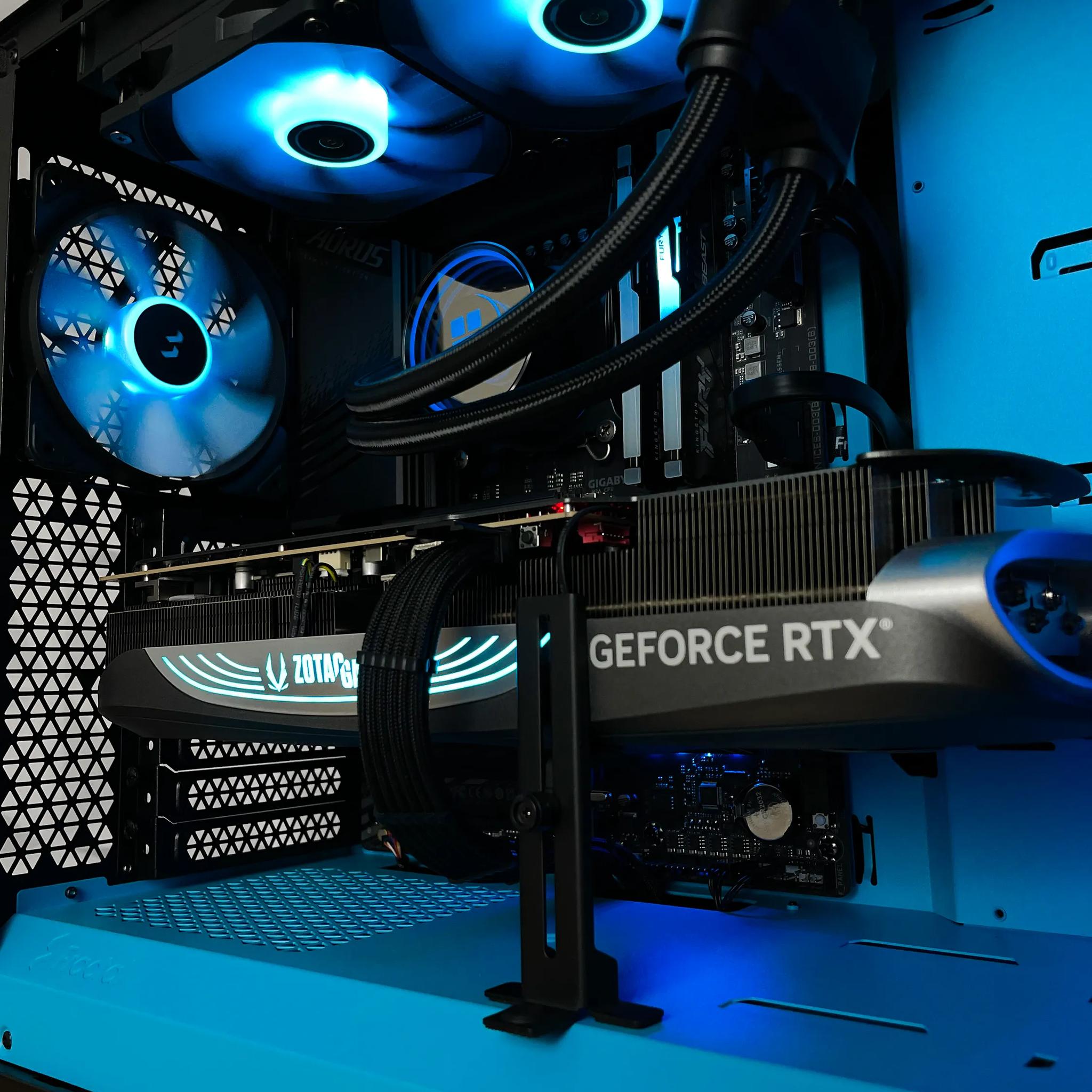 AES Cyan 12700k RTX 4080 Gaming PC