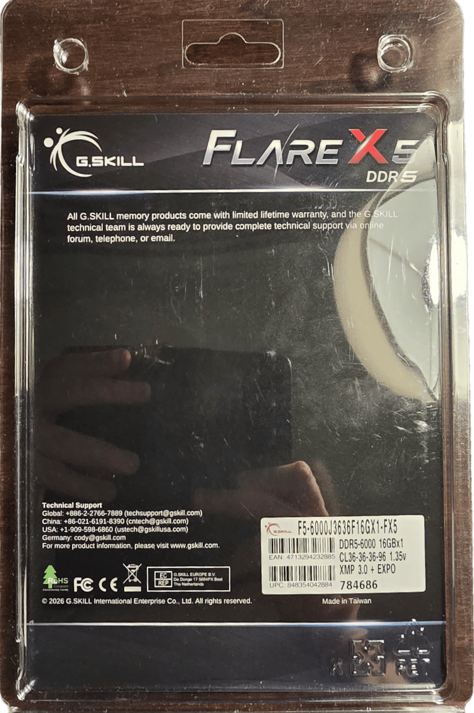 G.Skill Flare X5 16GB DDR5-6000 CL36 (1x16GB) – New, Open Box
