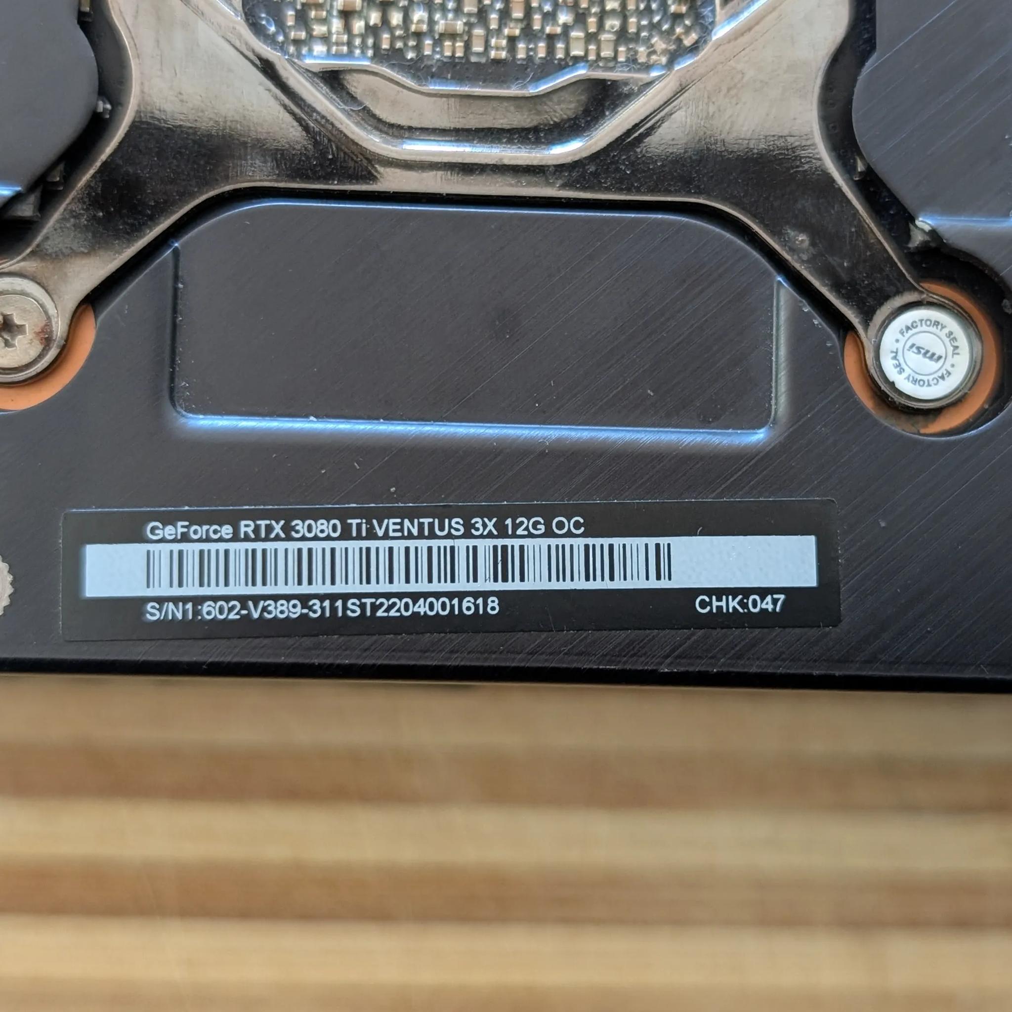 MSI Ventus 3x OC RTX 3080 Ti 12GB