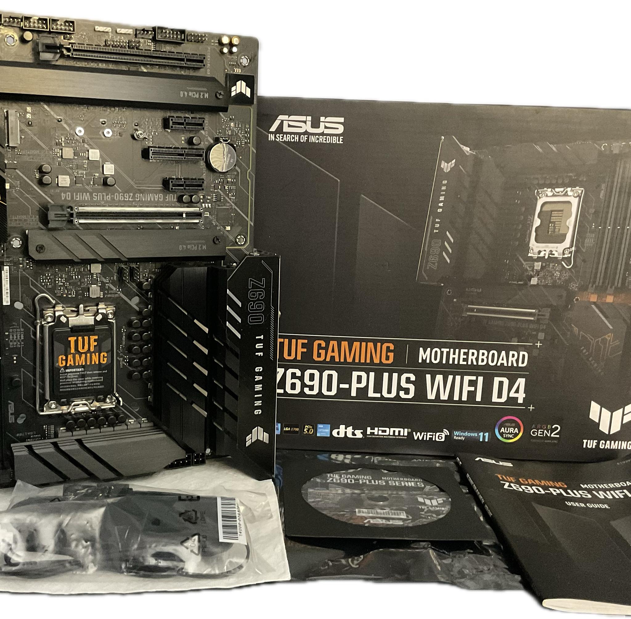 For sale: Like New, Asus TUF Gaming Z690 Plus WiFi D4 Motherboard