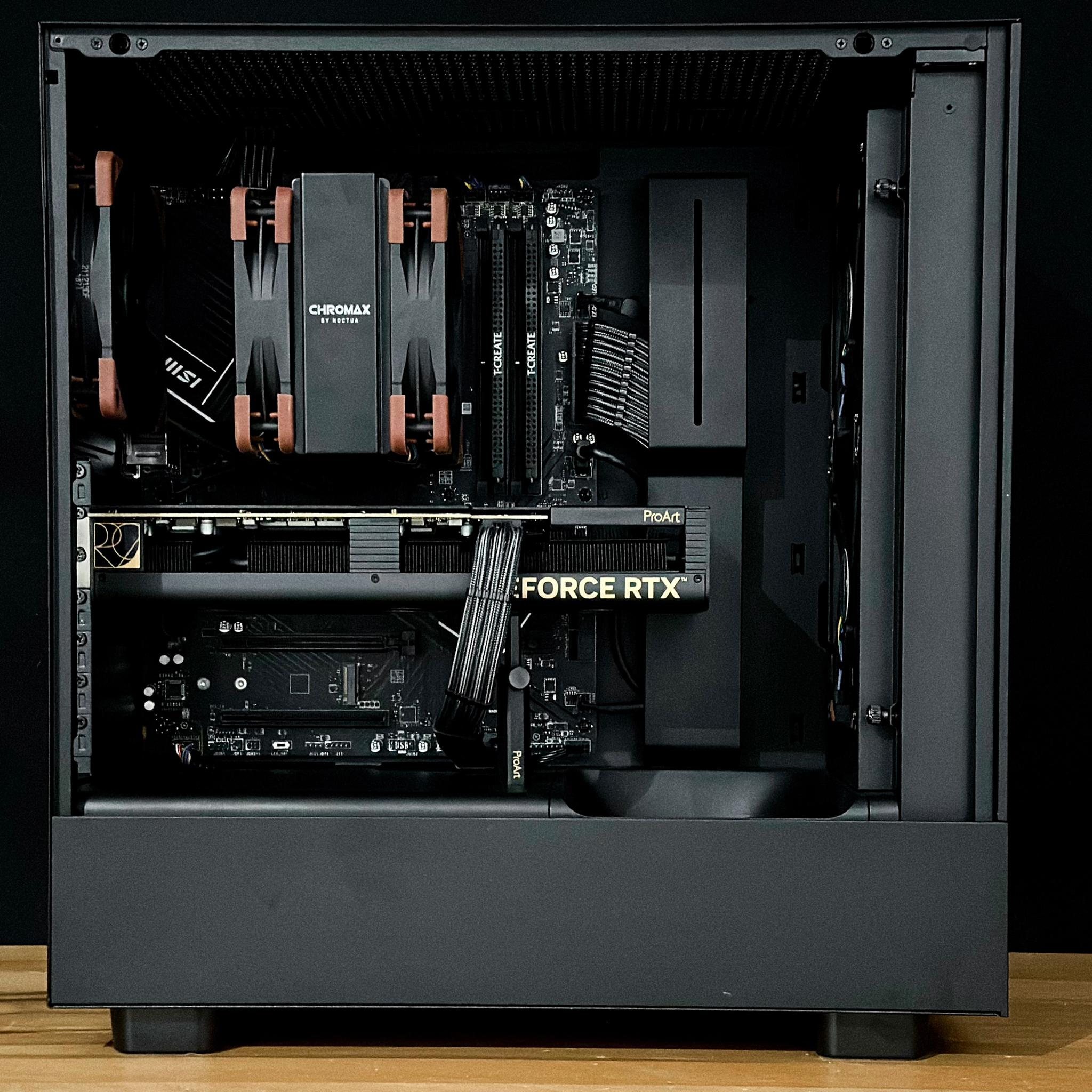 Nocturno | RTX 4070ti, Ryzen 9 7900x 64GB, 2TB , WiFi 6 Equipped Highend Gaming Pc