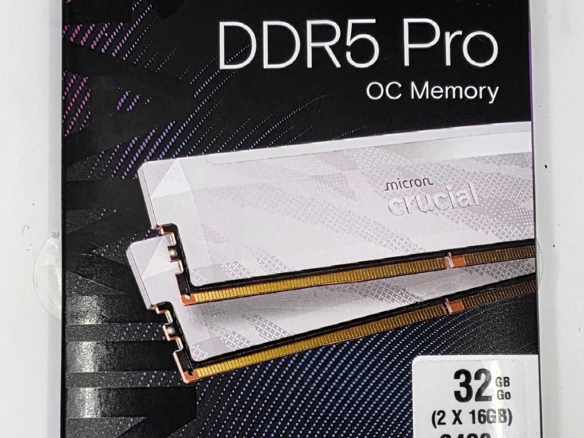 Crucial Pro Overclocking 32GB DDR5-6000 (2x16GB) New Sealed RAM KIT
