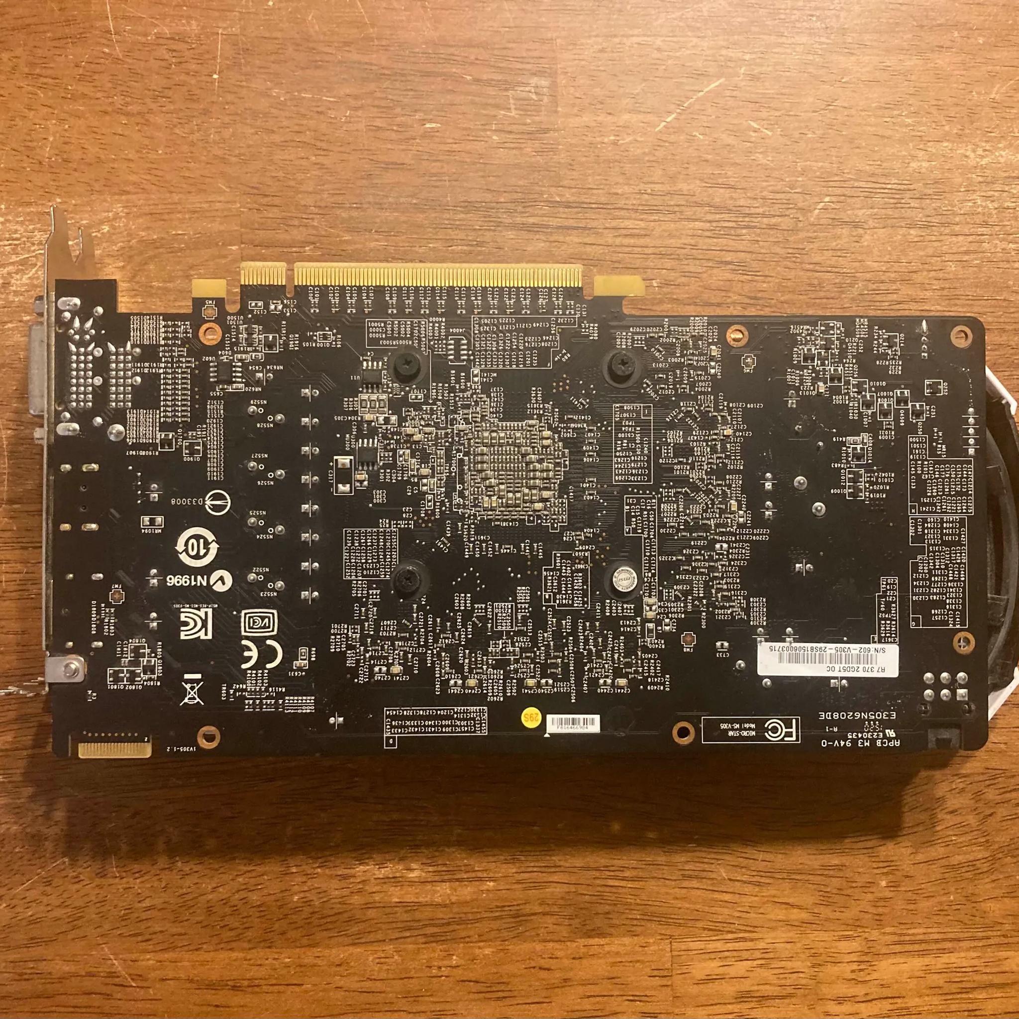 MSI R7 370 Armor 2X OC 2GB Graphics Card