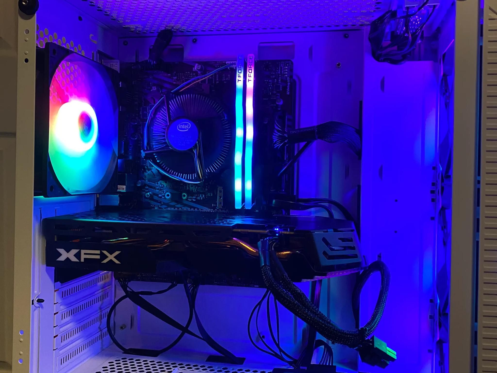 Rx580 4gb Intel core i3-10100 Gaming PC RGB WIFI