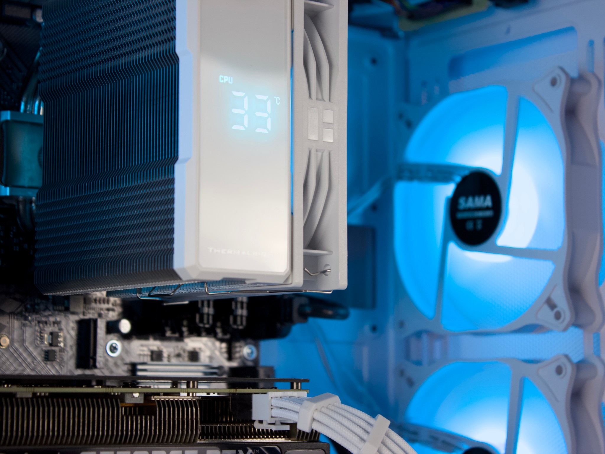 🤍🩵 RTX 3060/ Ryzen 5500 / 16GB / 1TB Gaming PC 🩵🤍- ARGB, WiFi, BlueTooth