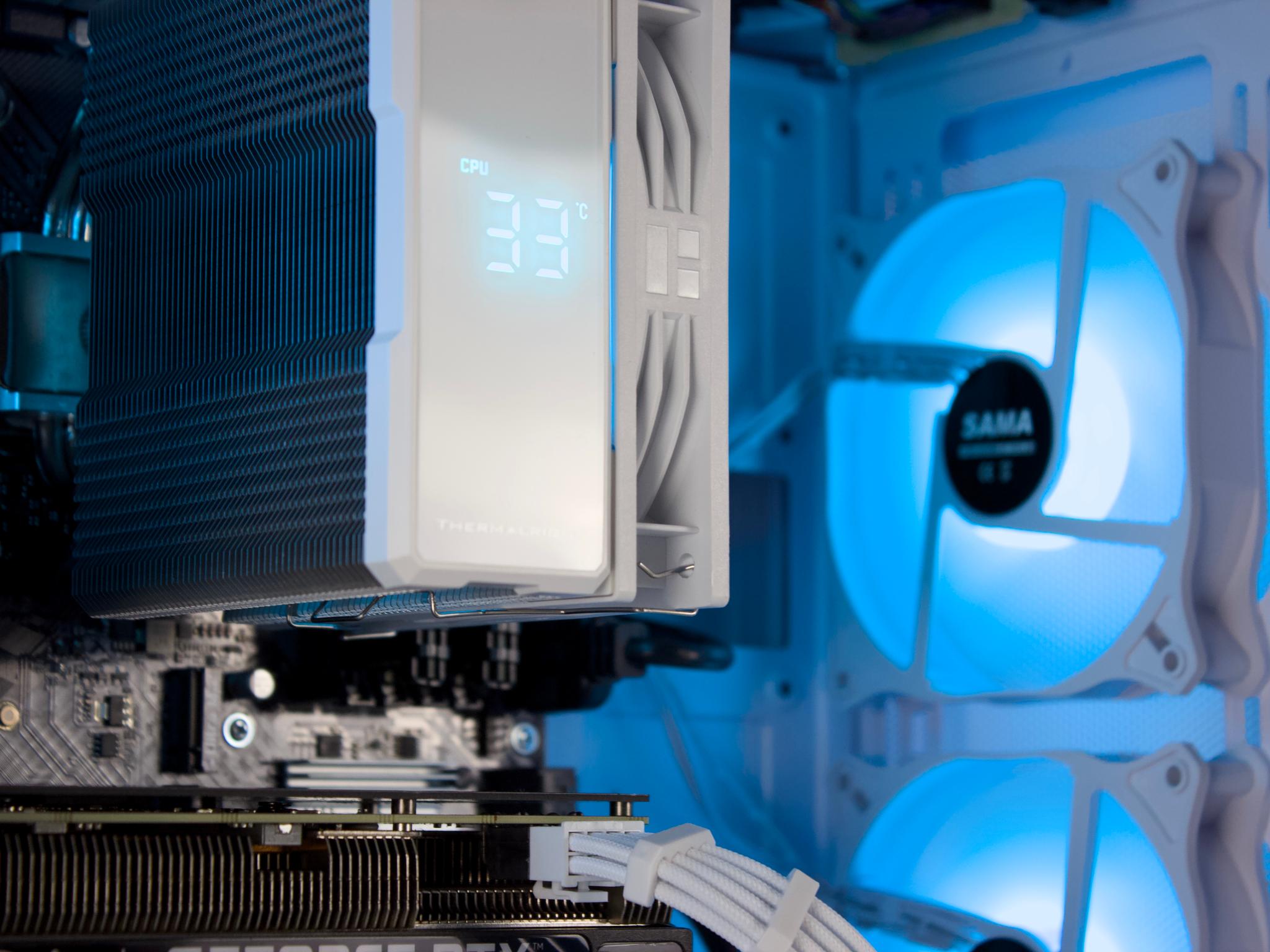 🤍🩵 RTX 3060/ Ryzen 5500 / 16GB / 1TB Gaming PC 🩵🤍- ARGB, WiFi, BlueTooth