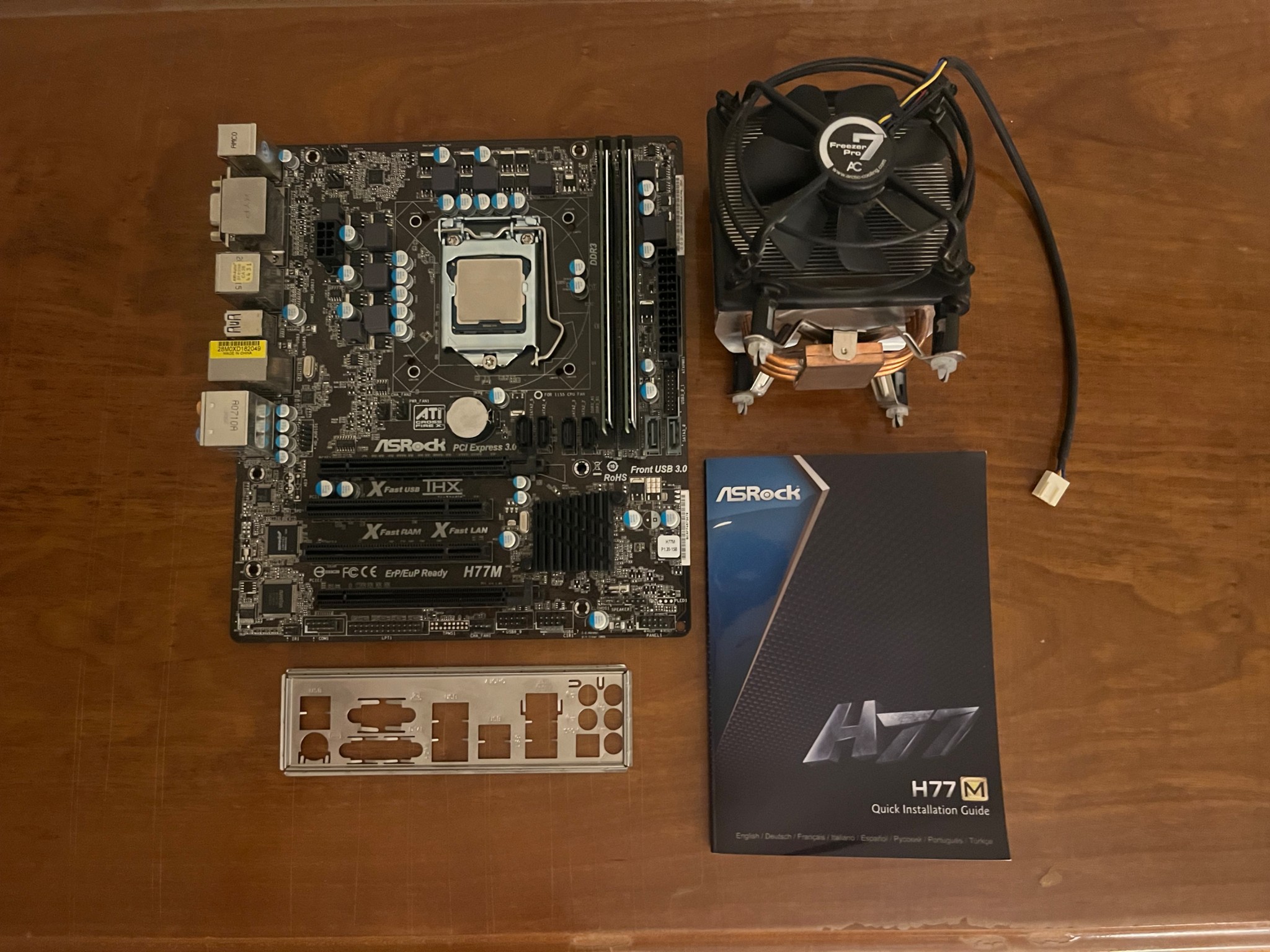 Intel Core i7 3770, Arctic Freezer 7 Pro Cooler, H77 motherboard + Silicon Power 16GB DDR3