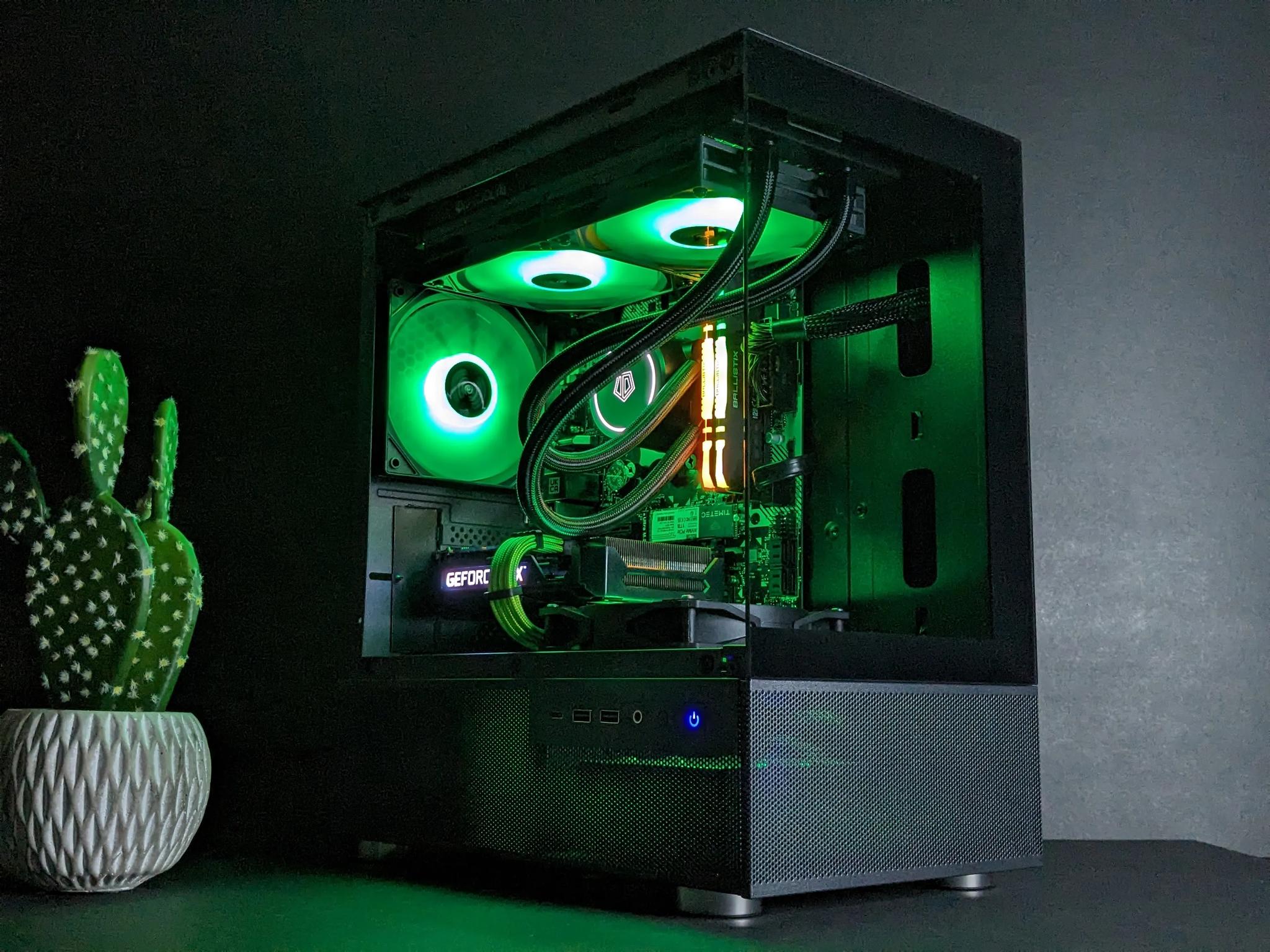Liquid-Cooled Gaming PC⚫️ RTX 3060 12GB⚫️Ryzen 5 5500⚫️ 16GB RAM⚫️ 1TB M.2. NVMe SSD⚫️ Windows 11