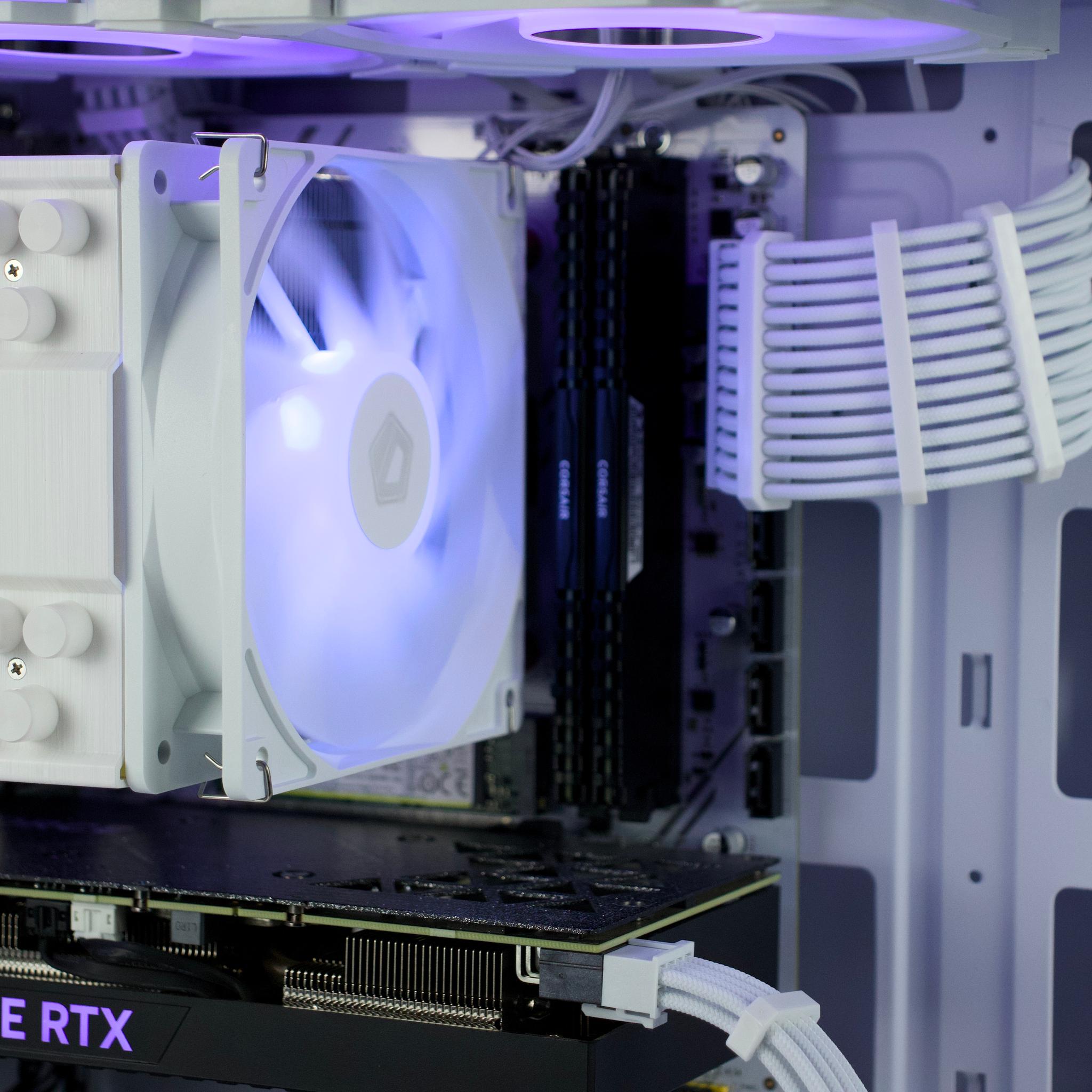 🧊❄️🧊 White Gaming PC – RTX 4060 TI, Ryzen 5 5600X, 32GB RAM, 1TB SSD - WiFi, BlueTooth 🧊❄️🧊