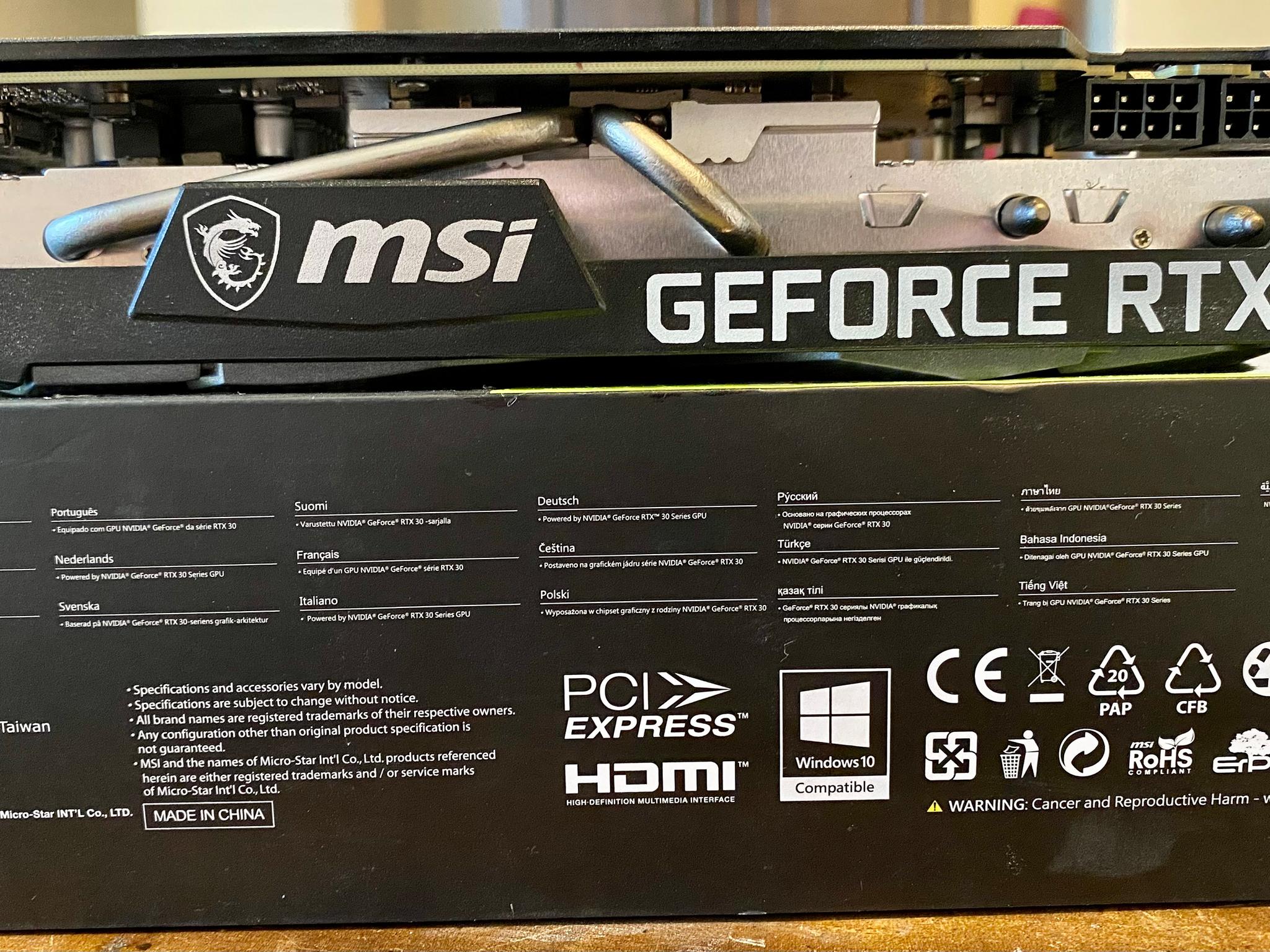 MSI RTX 3060 Ti - VENTUS 2X