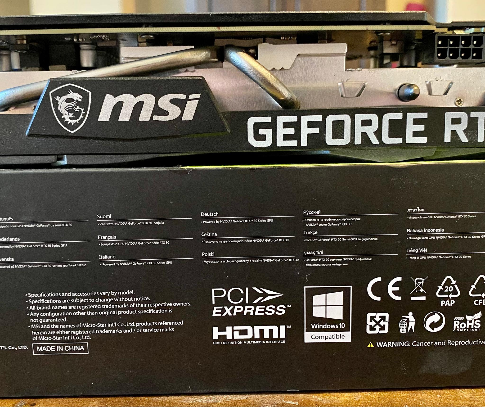 MSI RTX 3060 Ti - VENTUS 2X