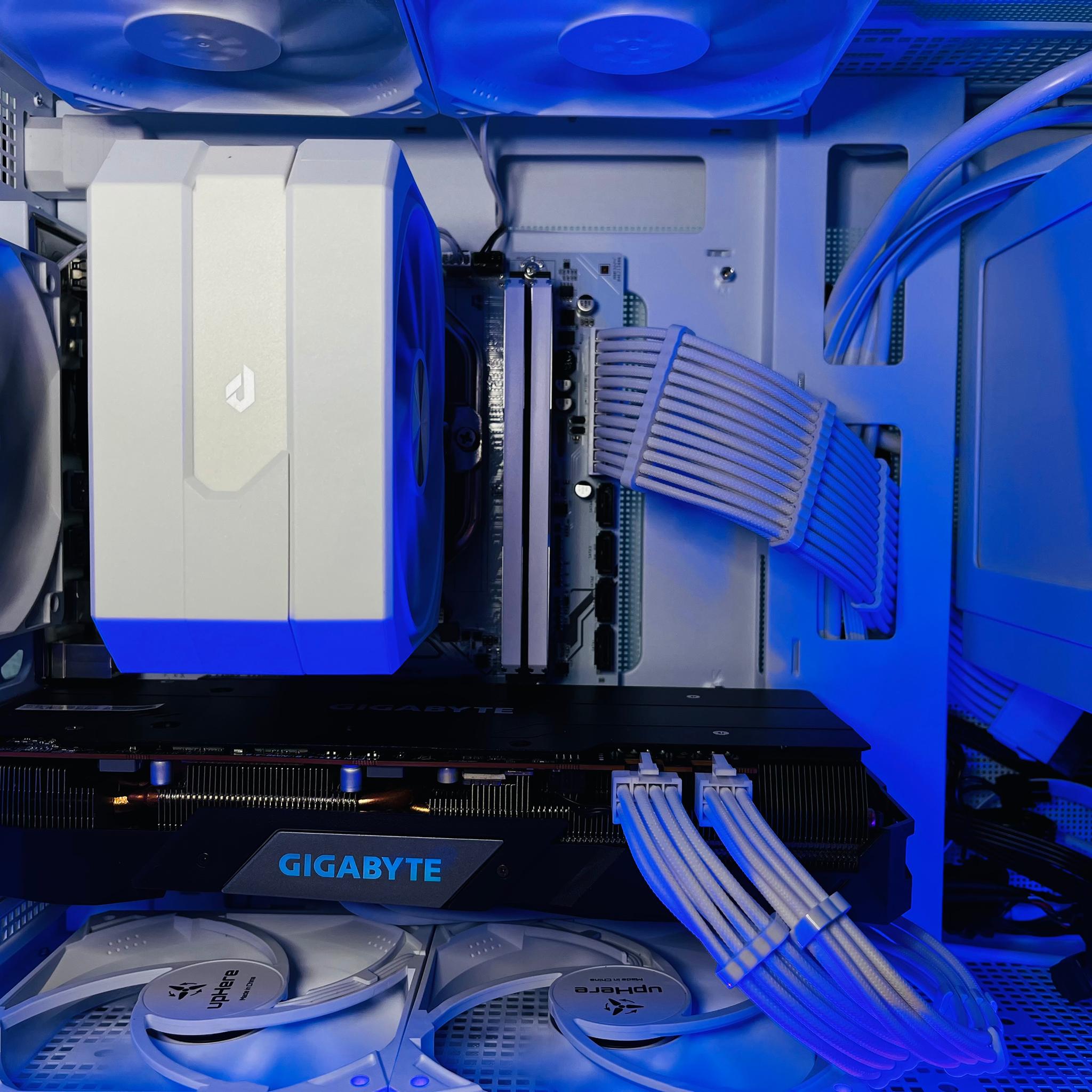 WHITE GAMING PC(RYZEN 5 3500x+RX 5700xt)