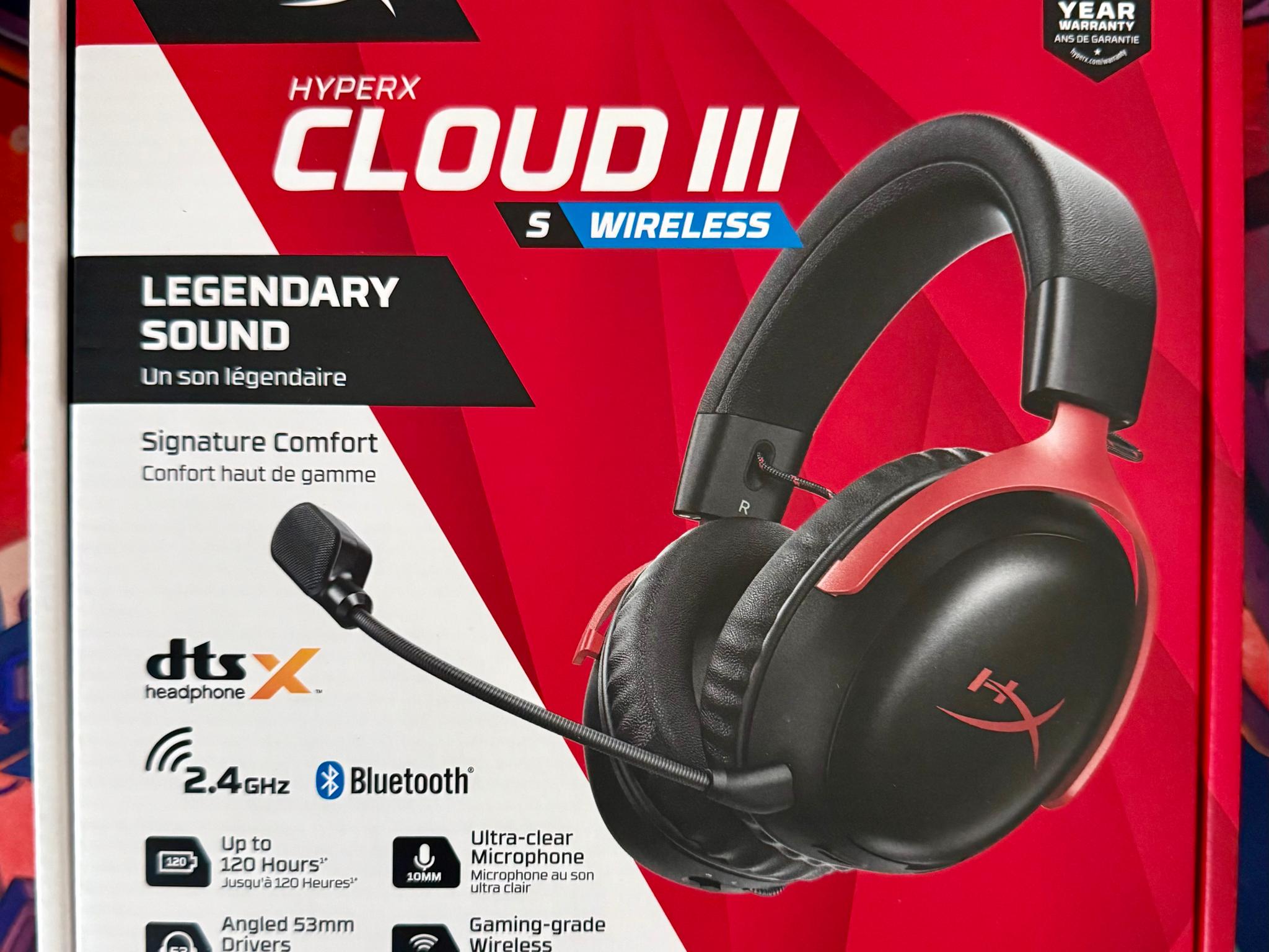 HyperX Cloud III S Wireless Gaming Headset | PC, PS5, PS4, Nintendo Switch, Mac, Mobile | Black-Red