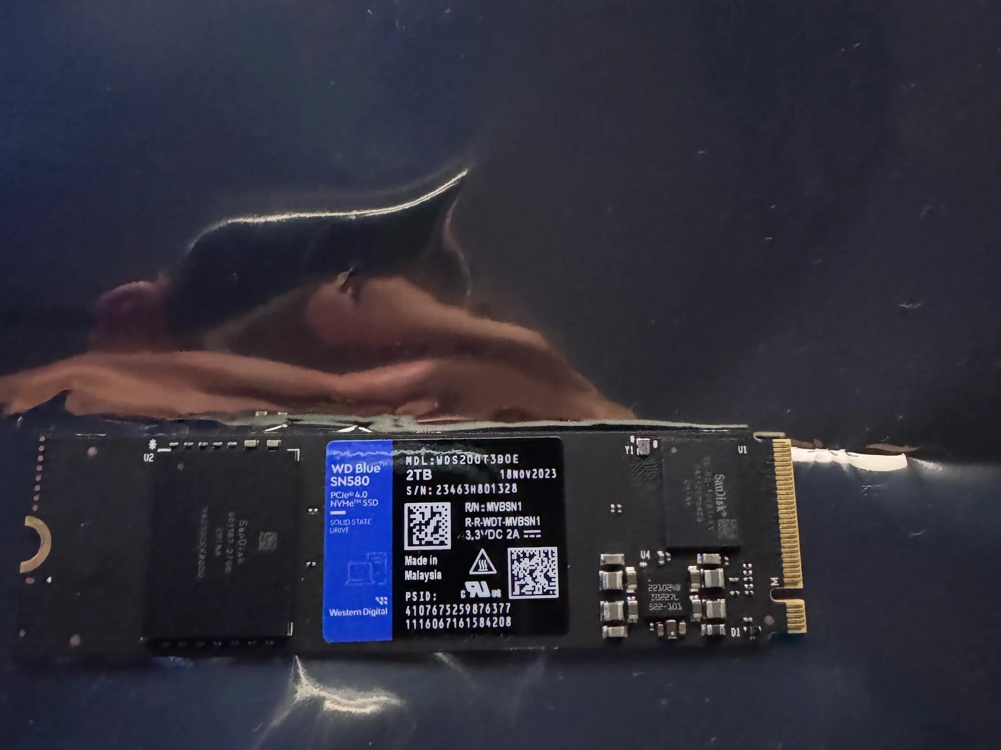 Western Digital 2TB WD Blue SN580 NVMe Internal Solid State Drive SSD - Gen4 x4 PCIe