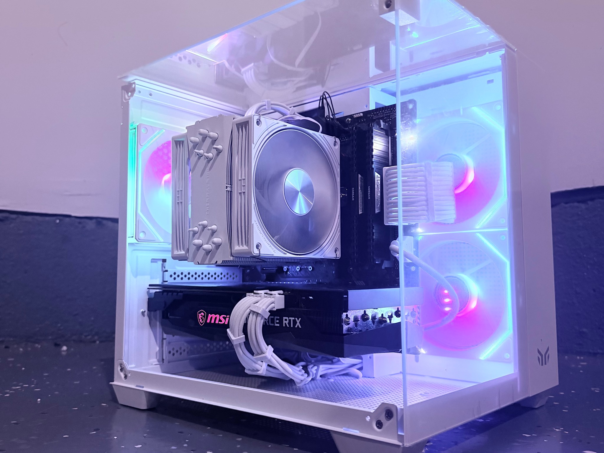 🌈"Glacial Frost"❄️ | 1440p Gaming | RTX 3060 Ti | iRyzen 7 3800X | 32GB Ram | 1TB SSD | Free Ship