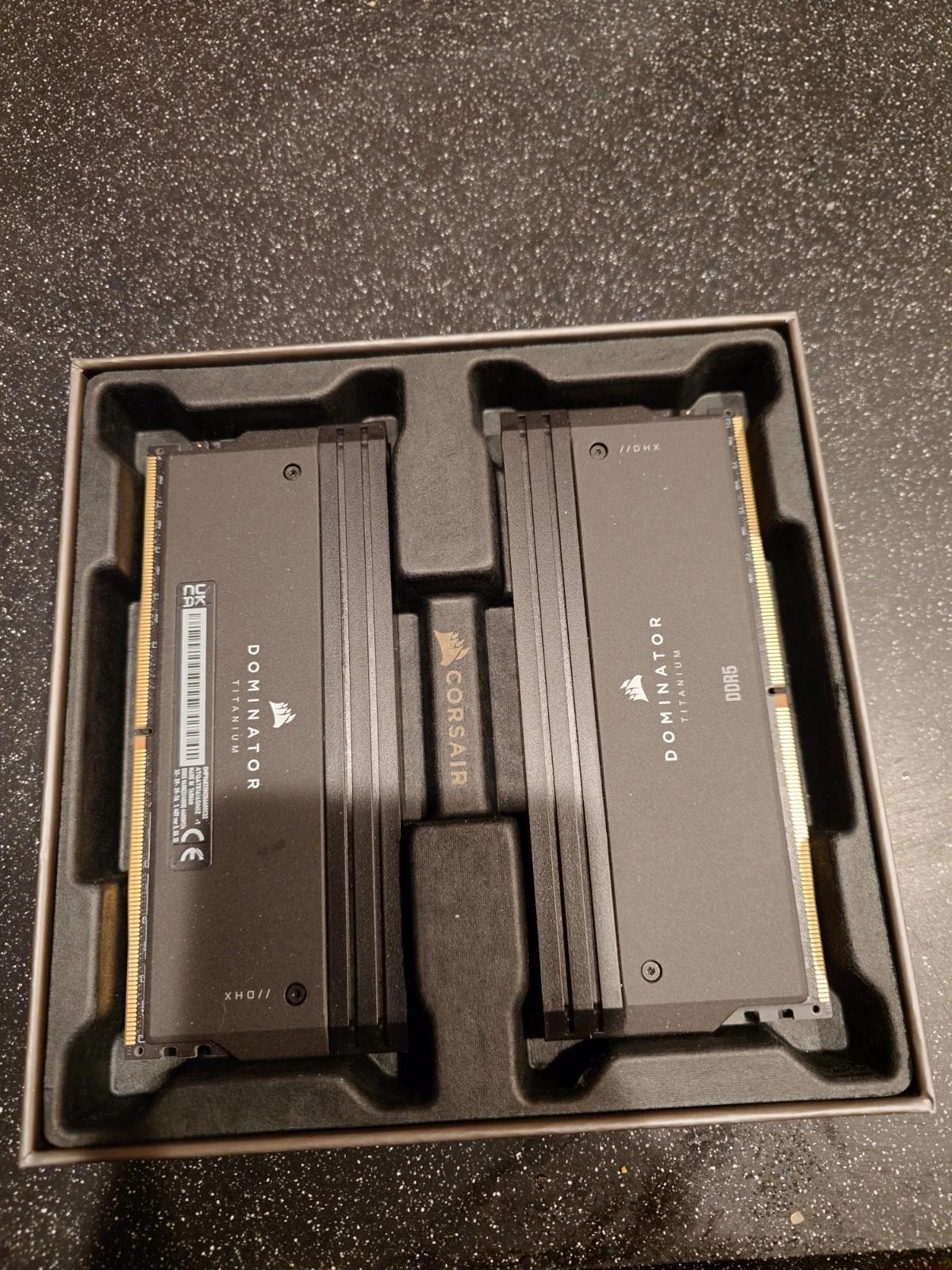 SELLING CORSAIR DOMINATOR TITANIUM 96GB (2 x 48GB) PC5-52800 (DDR5-6600) DIMM RGB Memory