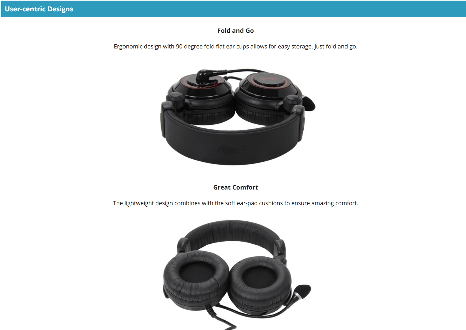 NEW ROSEWILL 5.1 CHANNEL VIBRATION USB GAMING HEADSET