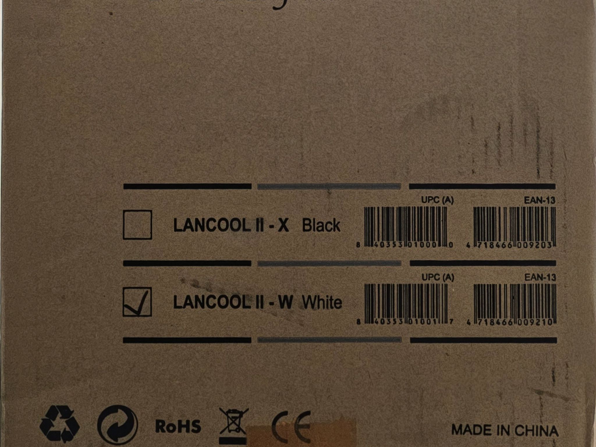 LIAN LI LANCOOL 2 WHITE Tempered Glass ATX Case -White Color -LANCOOL II -W