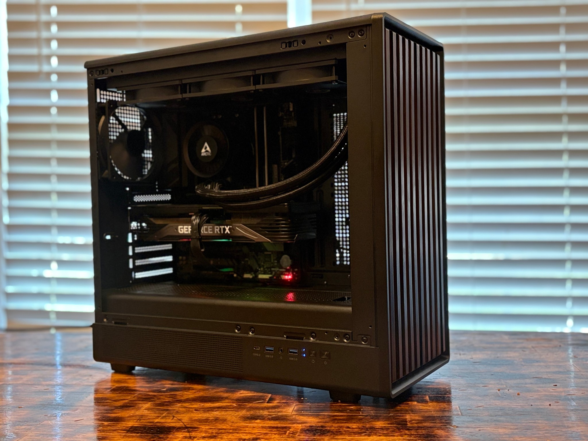 Copy of 🖤🪵 Blackout Wood Themed Gaming PC 🪵🖤